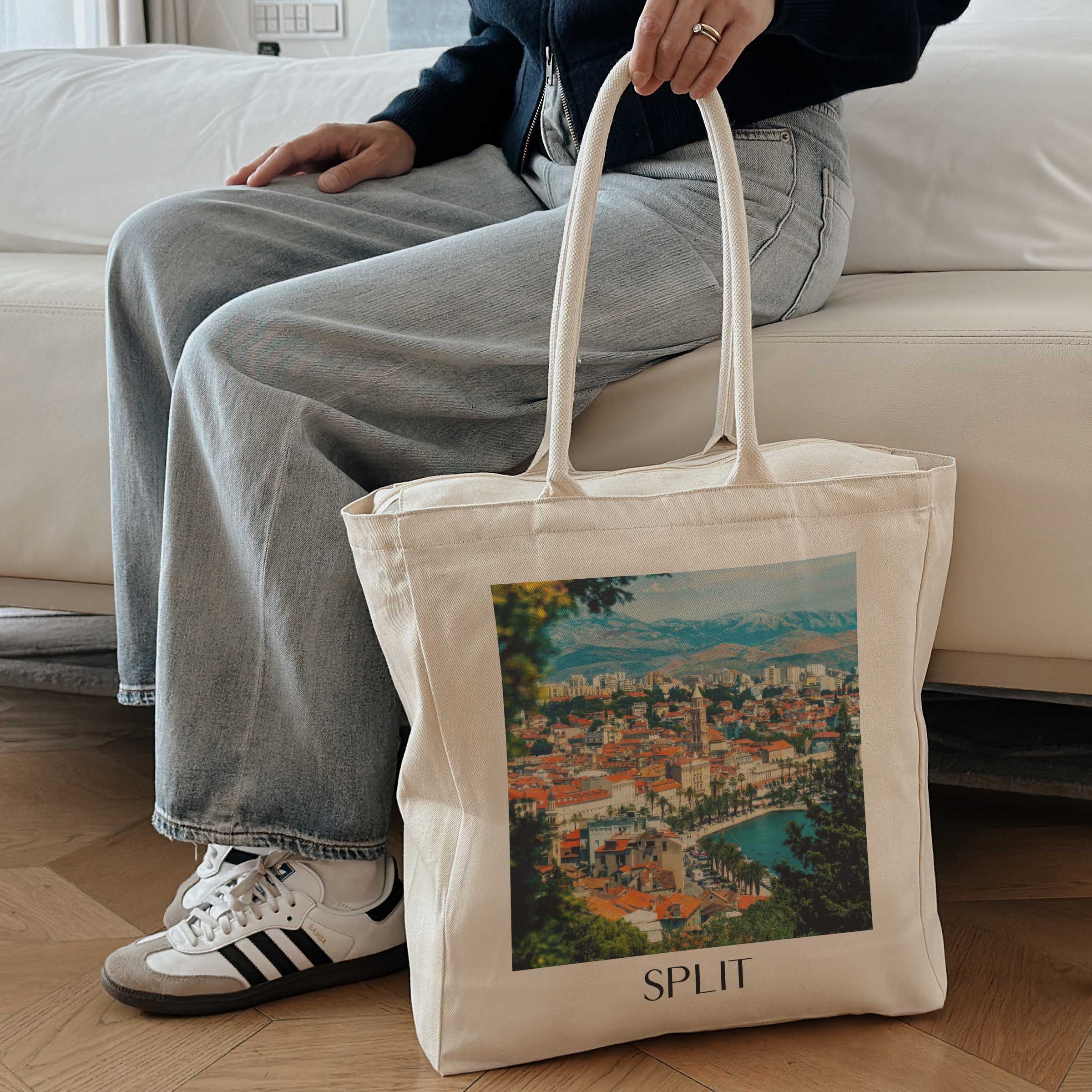 split-kroatien-einkaufstasche-oil-painting-oelgemaelde