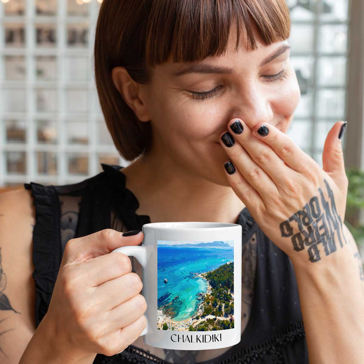 chalkidiki-griechenland-kaffeebecher-oil-painting-oelgemaelde