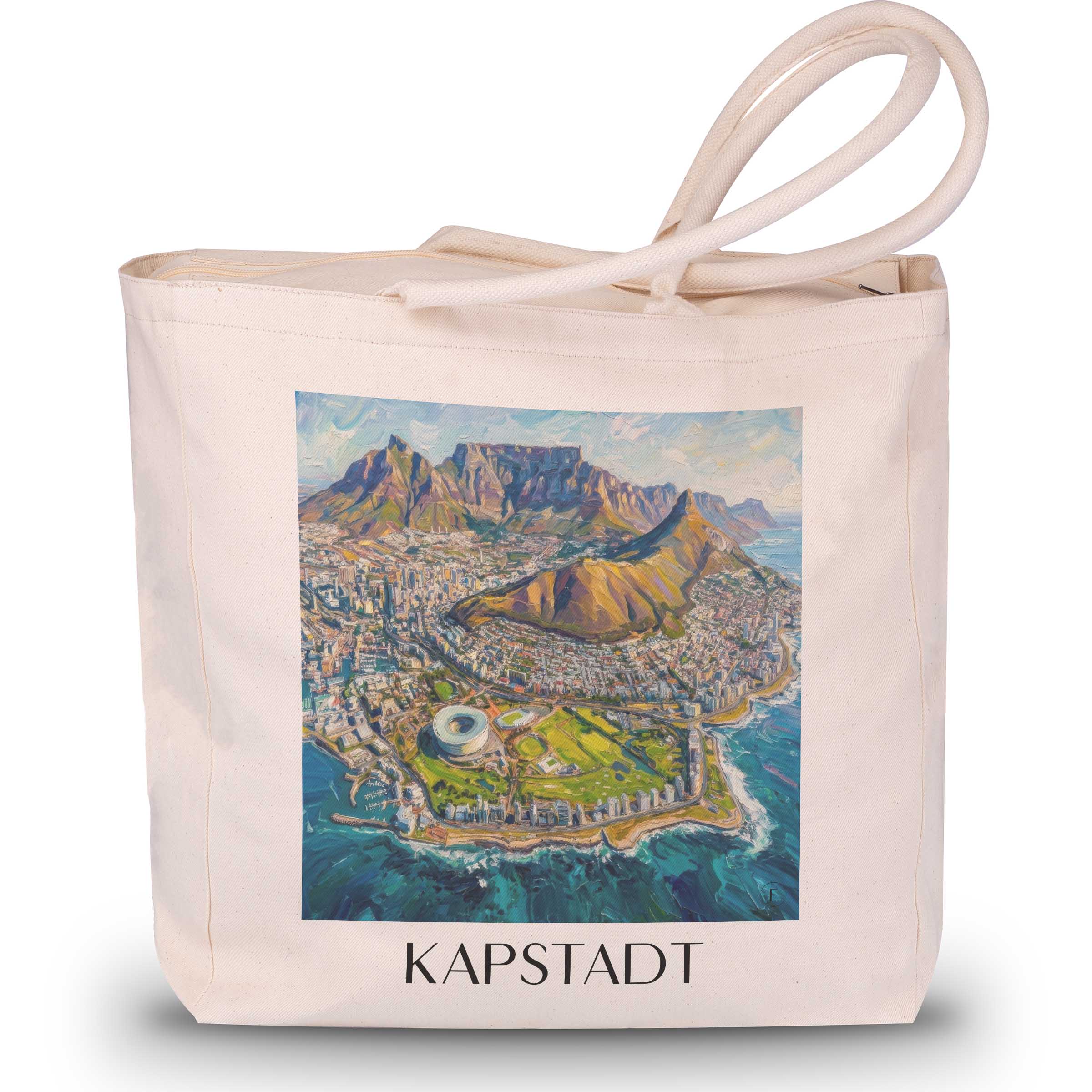 kapstadt-südafrika-einkaufstasche-oil-painting-oelgemaelde