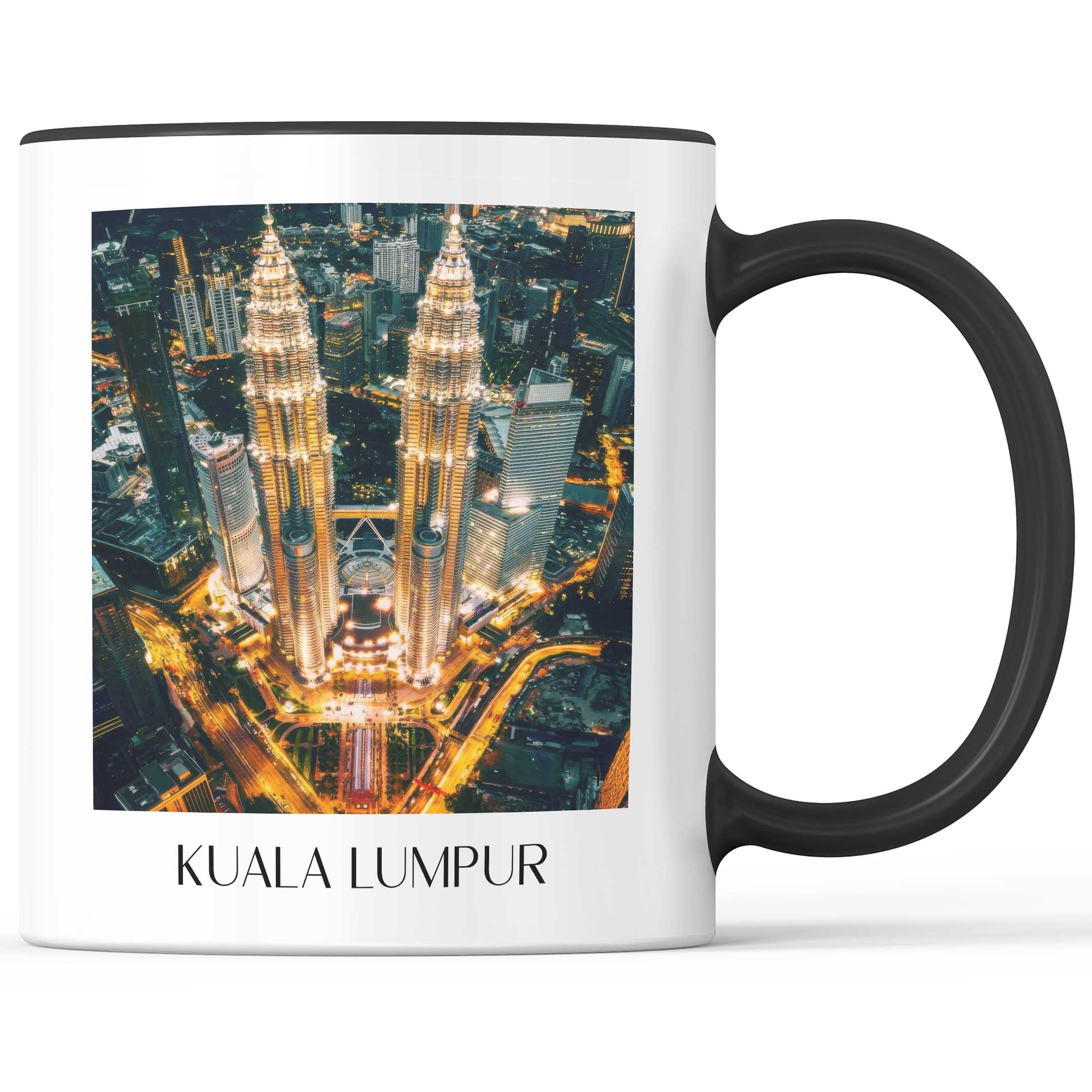 Kuala Lumpur - Malaysia Becher - Kaffeetasse im Ölgemälde Stil