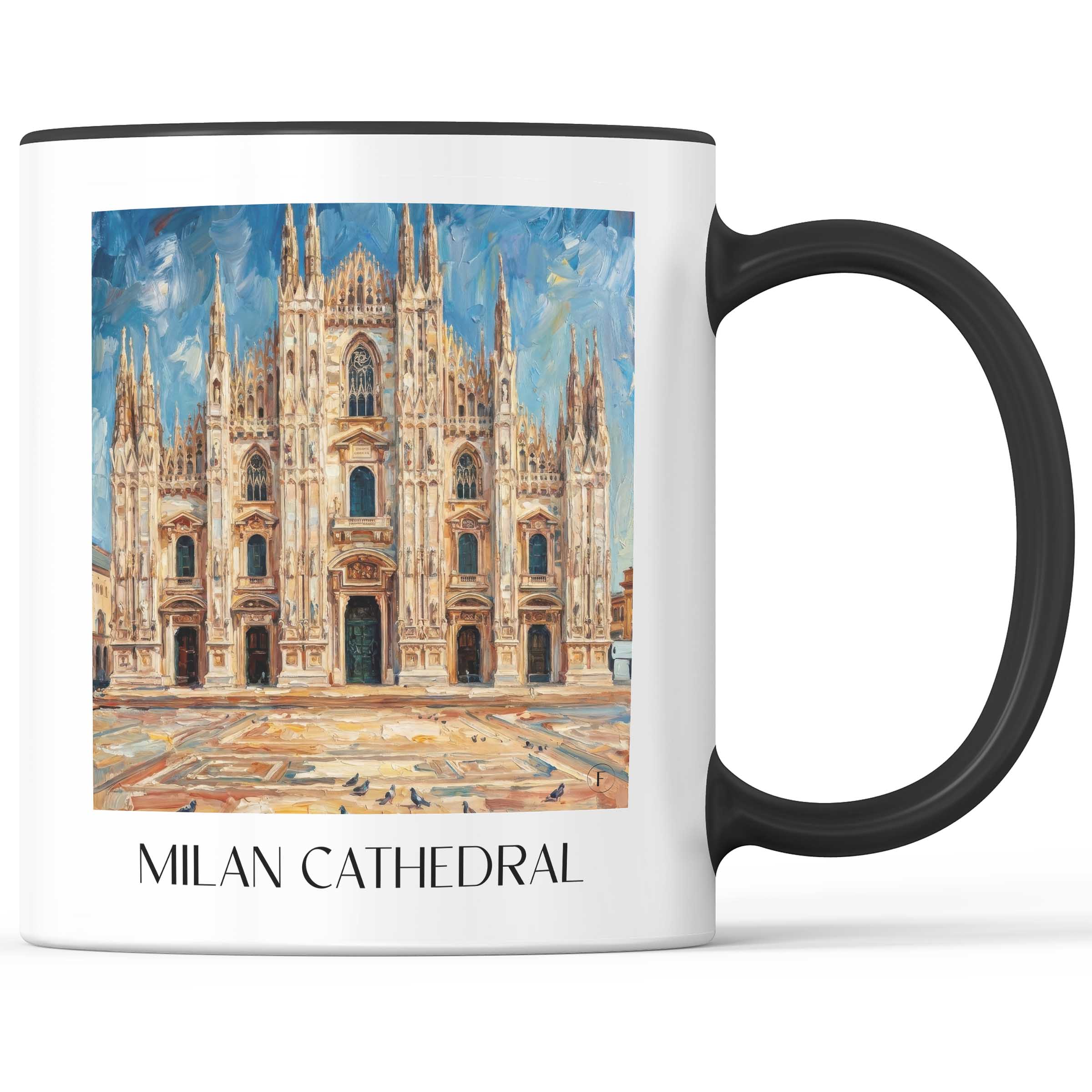 Mailänder Dom - Italien Becher - Kaffeetasse im Ölgemälde Stil