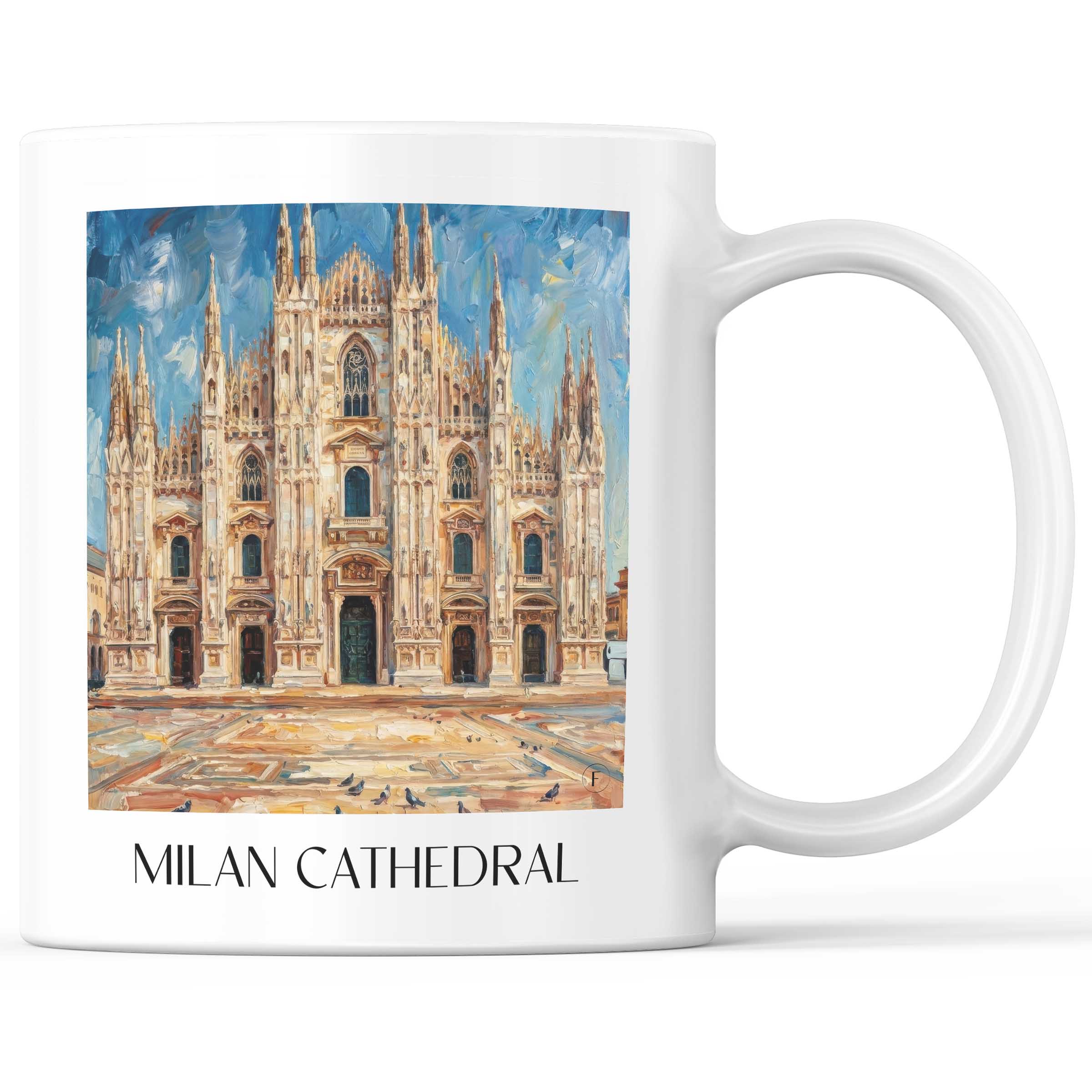Mailänder Dom - Italien Becher - Kaffeetasse im Ölgemälde Stil
