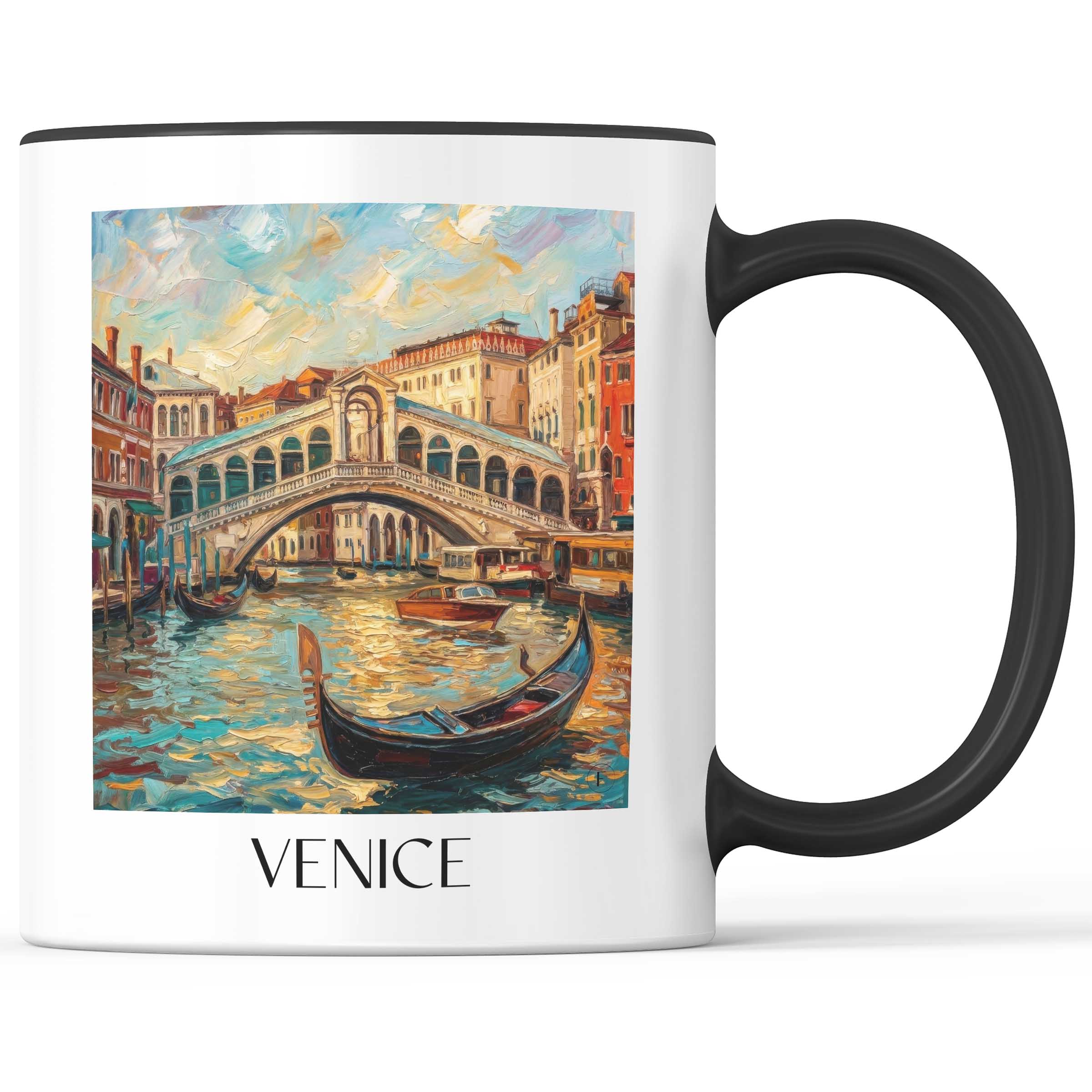 Venedig - Italien Becher - Kaffeetasse im Ölgemälde Stil