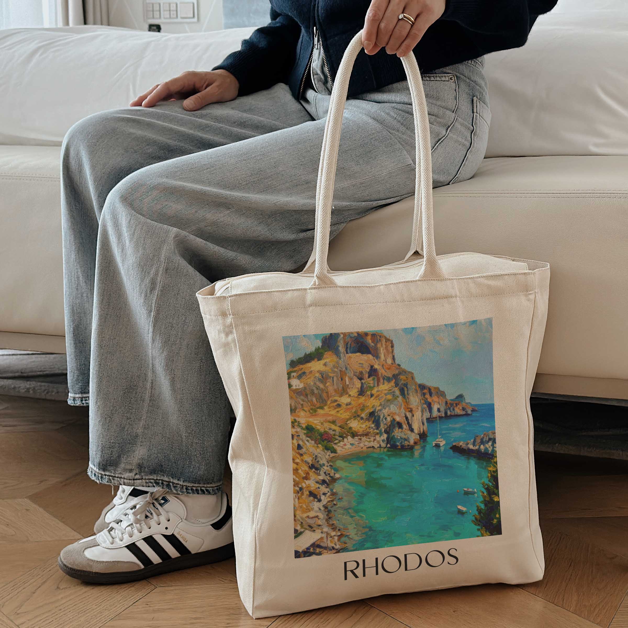 rhodos-griechenland-einkaufstasche-oil-painting-oelgemaelde