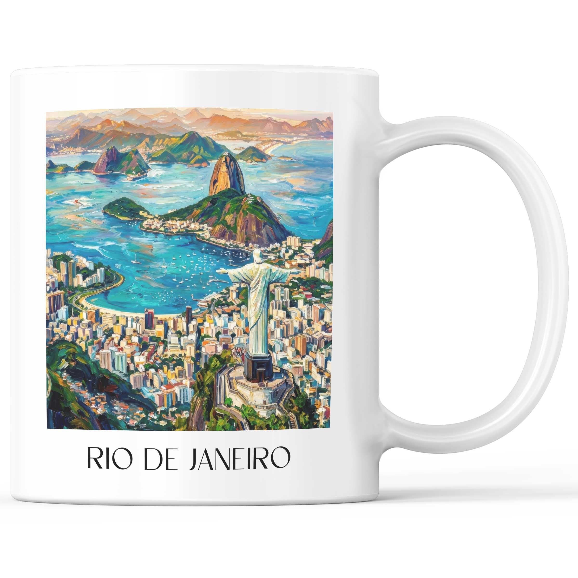 Rio de Janeiro - Brasilien Becher - Kaffeetasse im Ölgemälde Stil