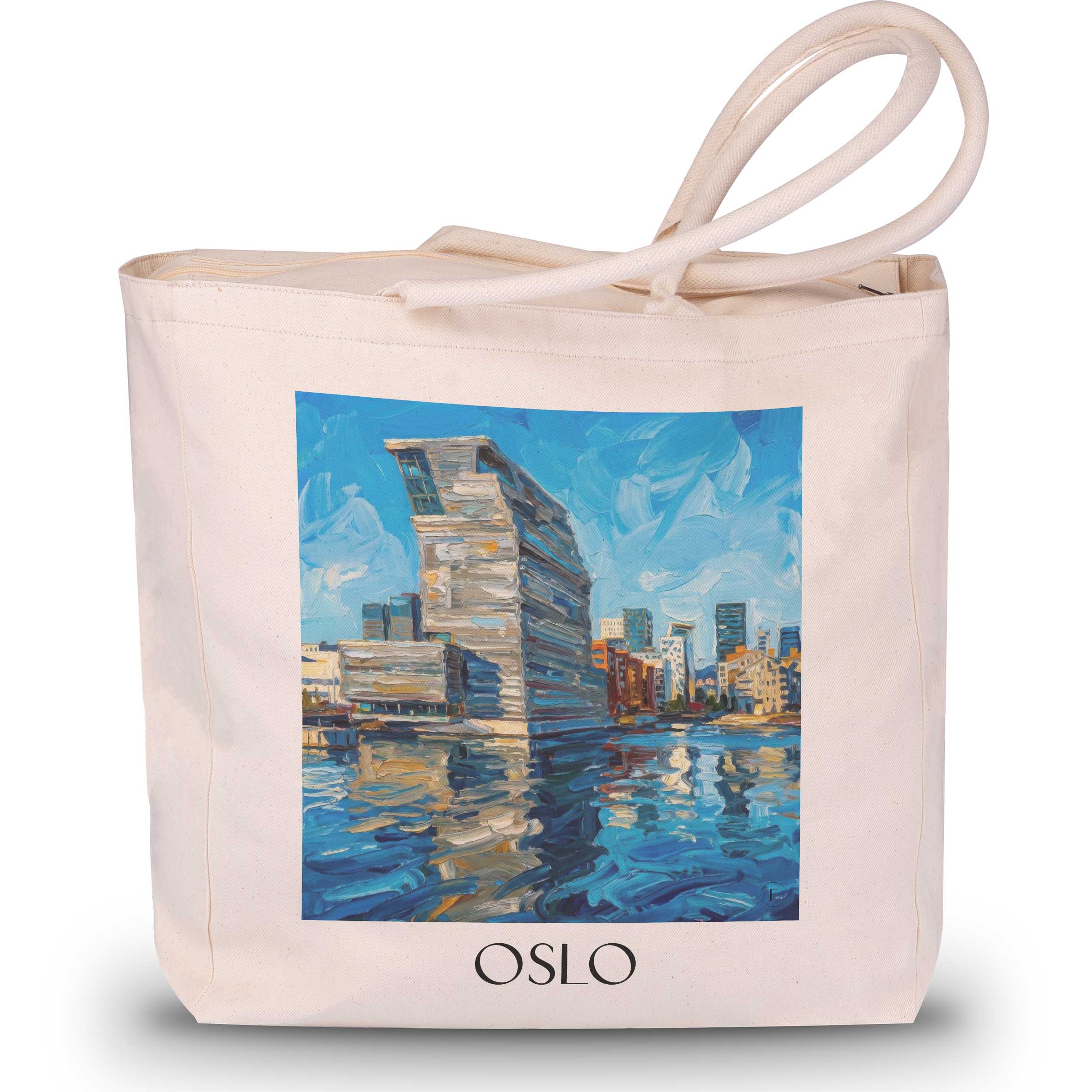 oslo-norwegen-einkaufstasche-oil-painting-oelgemaelde