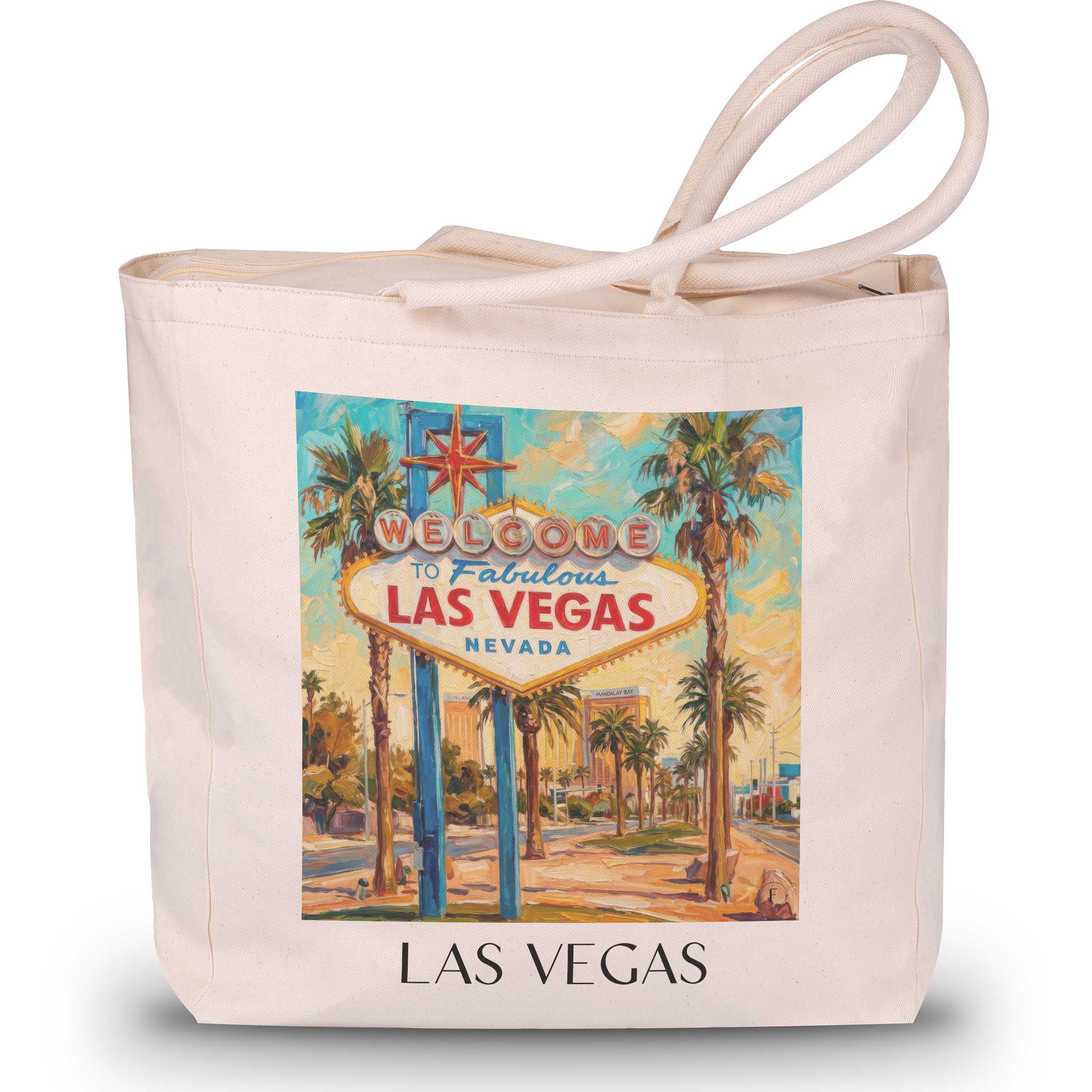 Las Vegas - Vereinigte Staaten Tote Bag - Einkaufstasche im Ölgemälde Stil