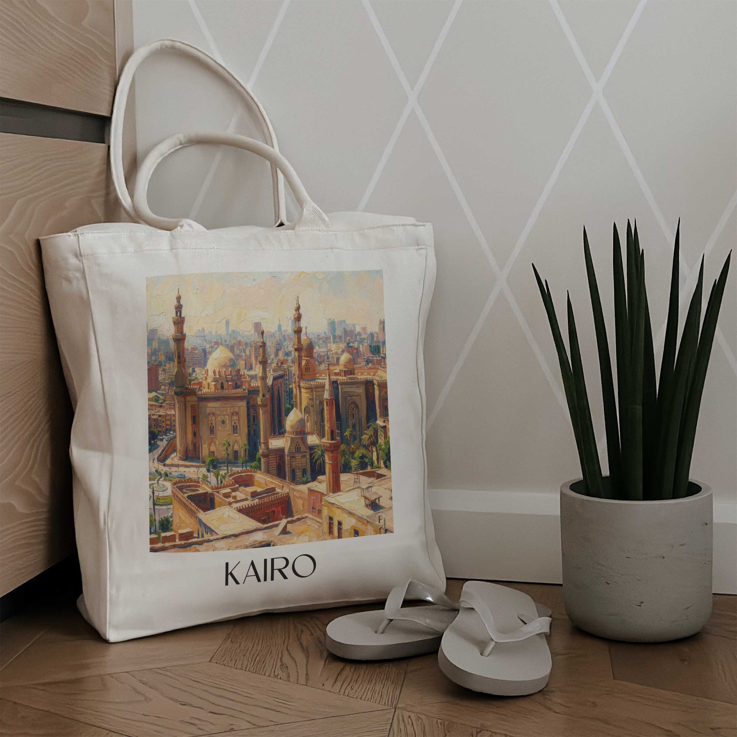 kairo-ägypten-einkaufstasche-oil-painting-oelgemaelde