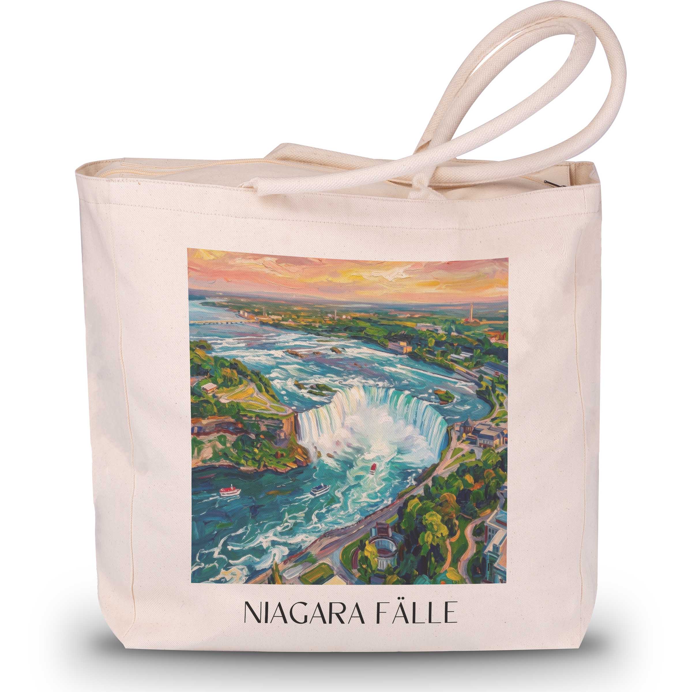 niagara-fälle-kanada/usa-einkaufstasche-oil-painting-oelgemaelde