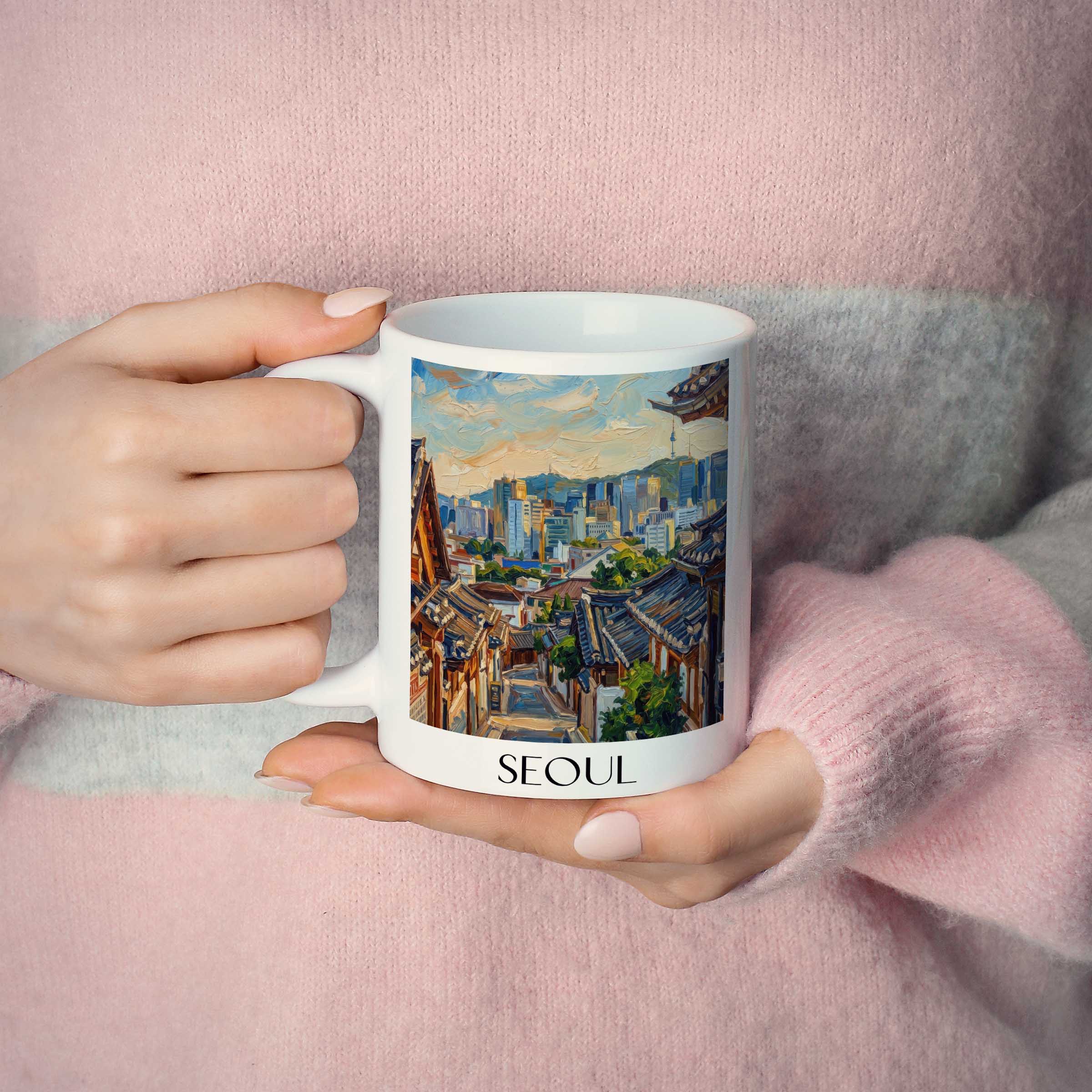 seoul-südkorea-kaffeebecher-oil-painting-oelgemaelde