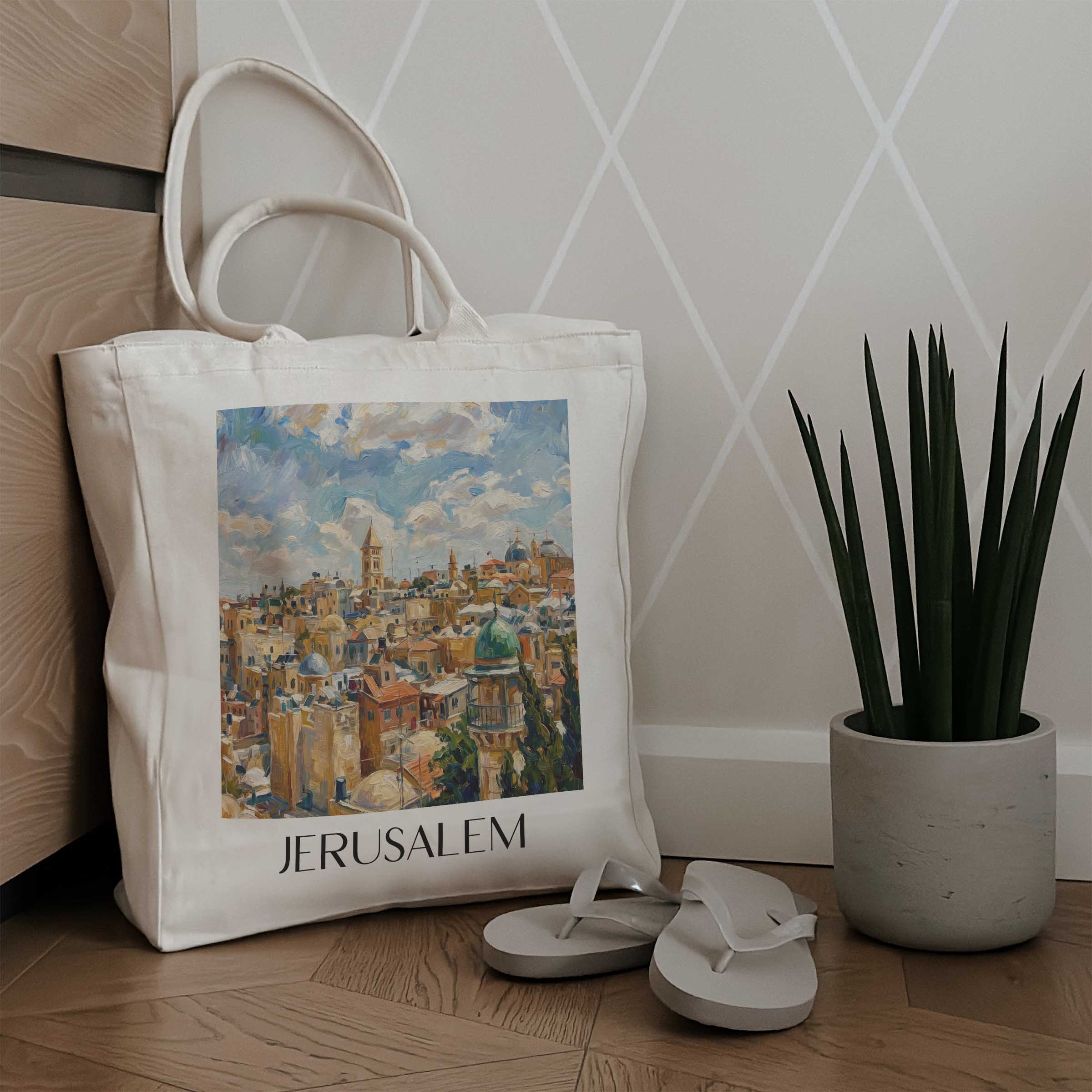 jerusalem-israel-einkaufstasche-oil-painting-oelgemaelde