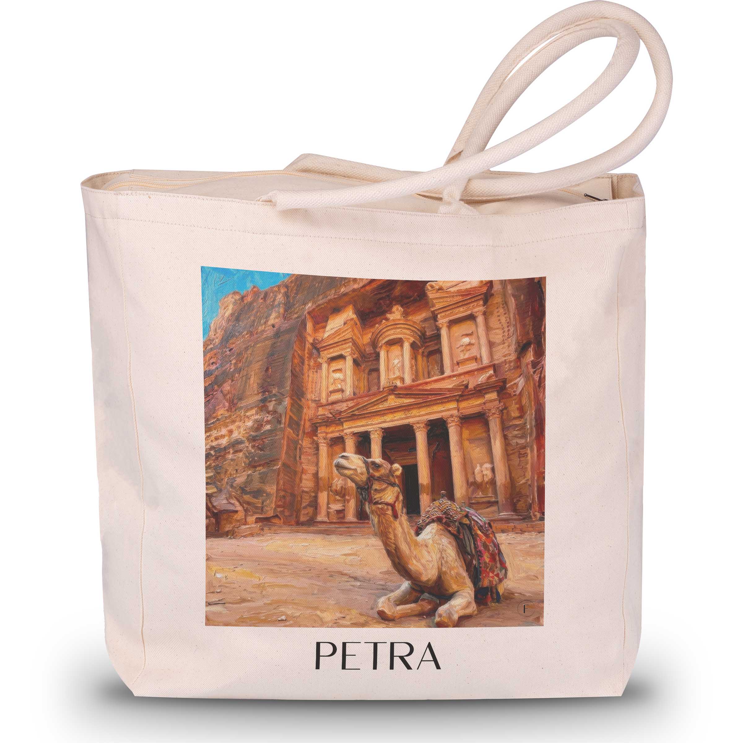 petra,-jordanien-jordanien-einkaufstasche-oil-painting-oelgemaelde