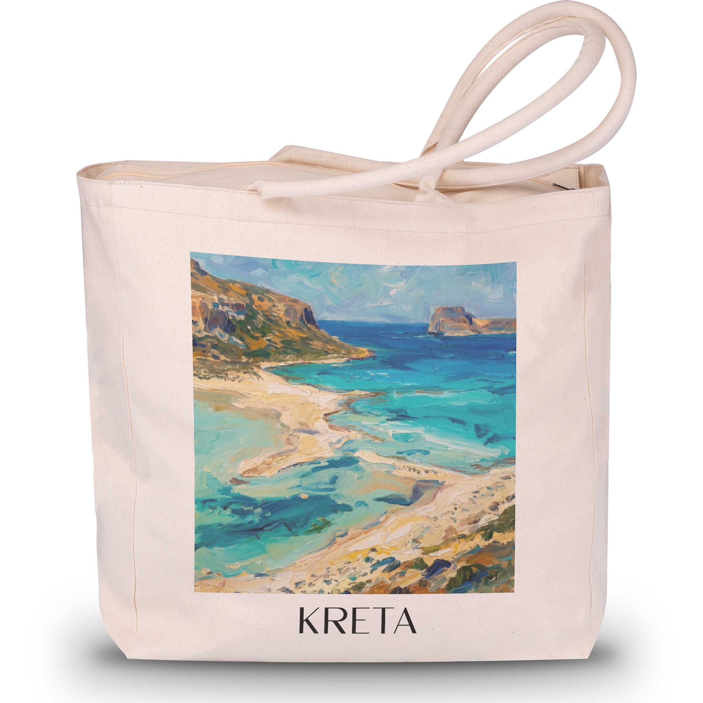 kreta-griechenland-einkaufstasche-oil-painting-oelgemaelde