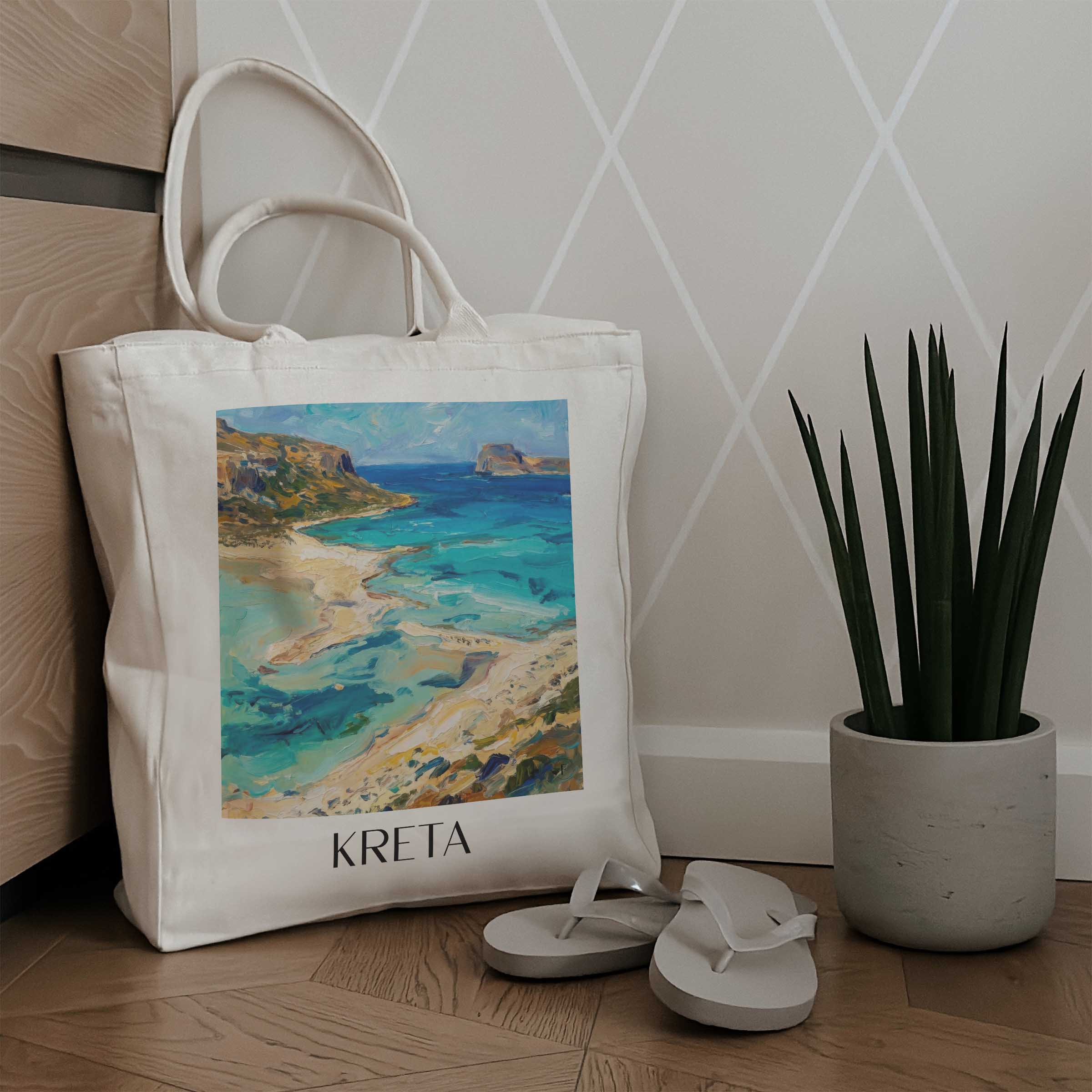 kreta-griechenland-einkaufstasche-oil-painting-oelgemaelde