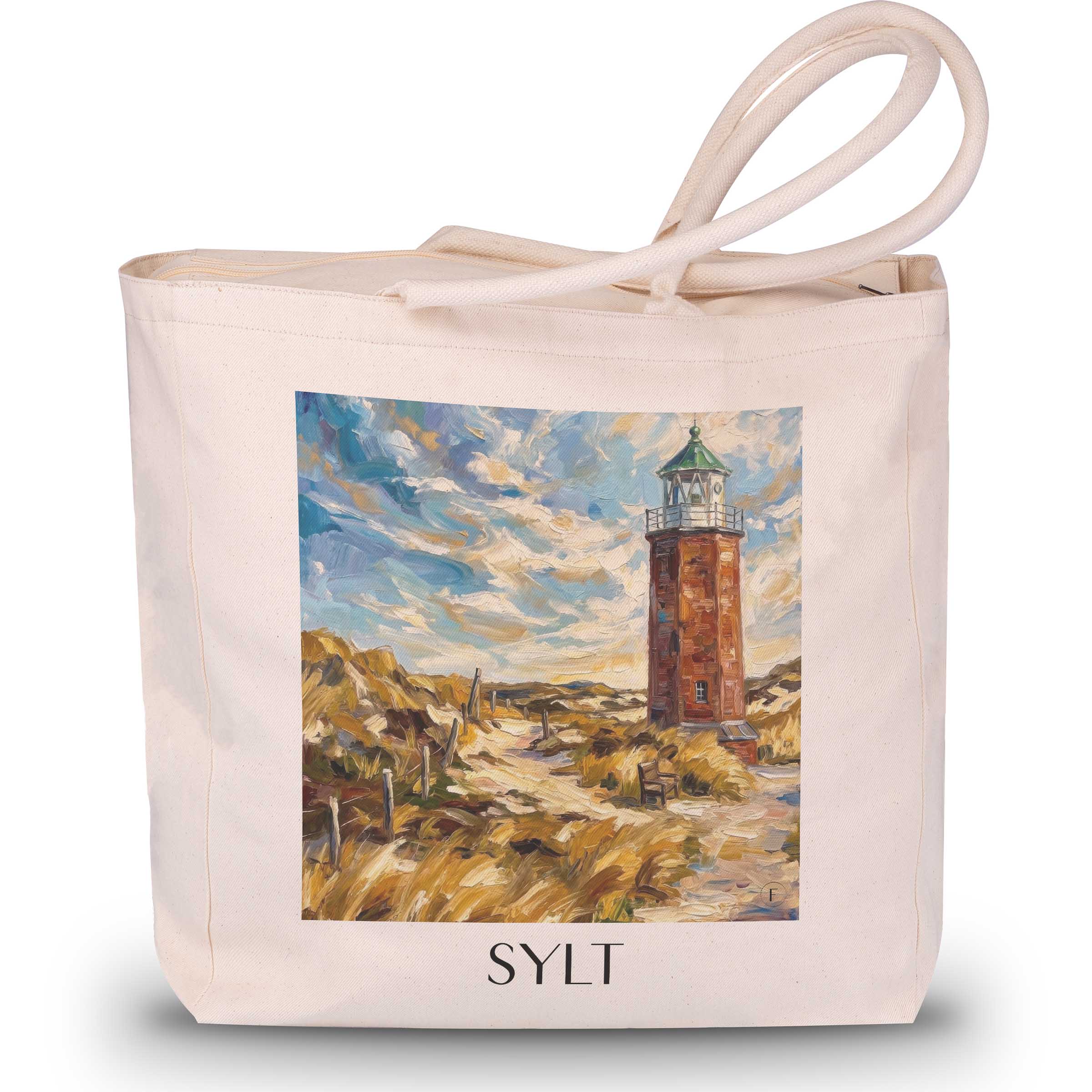 Sylt - Deutschland Tote Bag - Einkaufstasche im Ölgemälde Stil