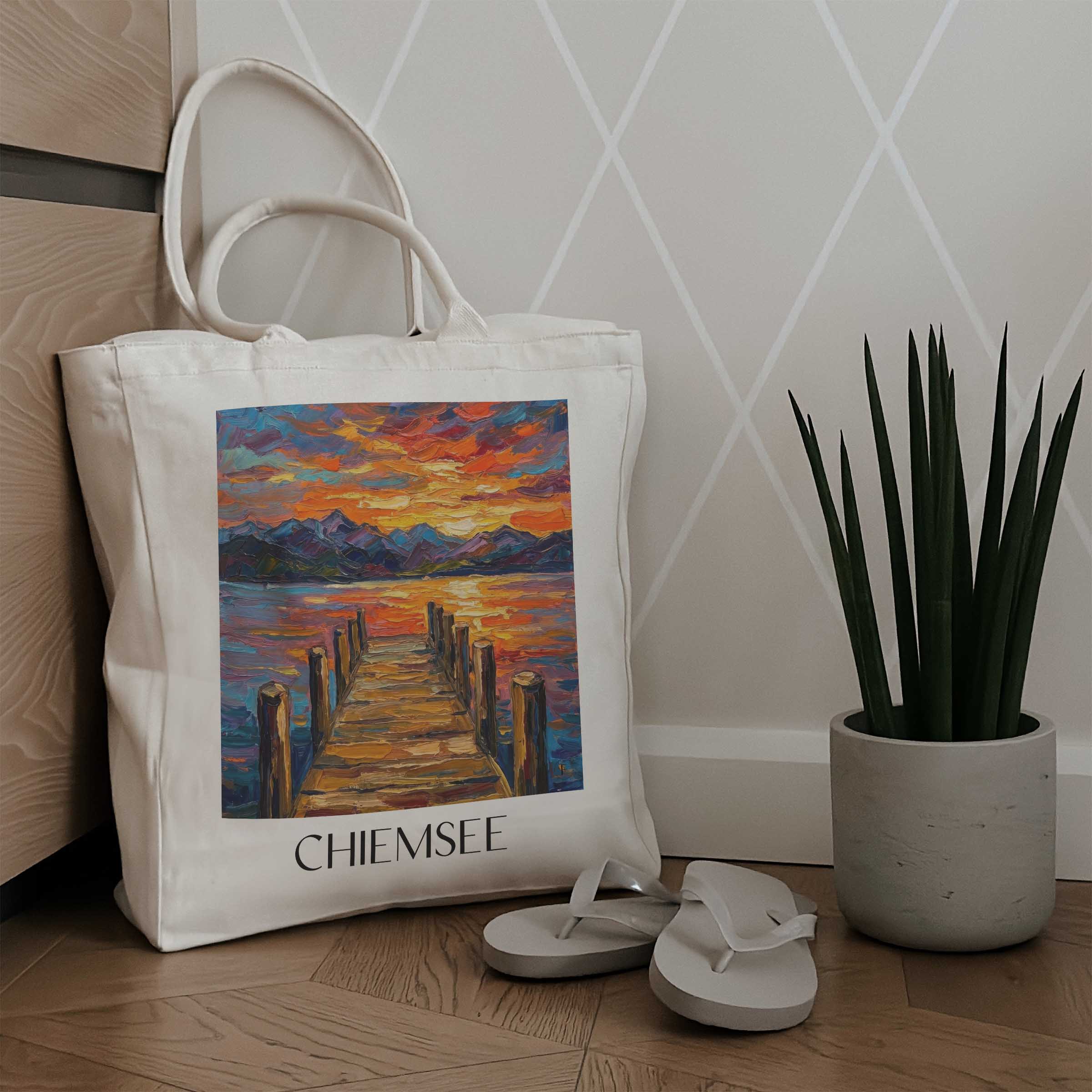 chiemsee-deutschland-einkaufstasche-oil-painting-oelgemaelde