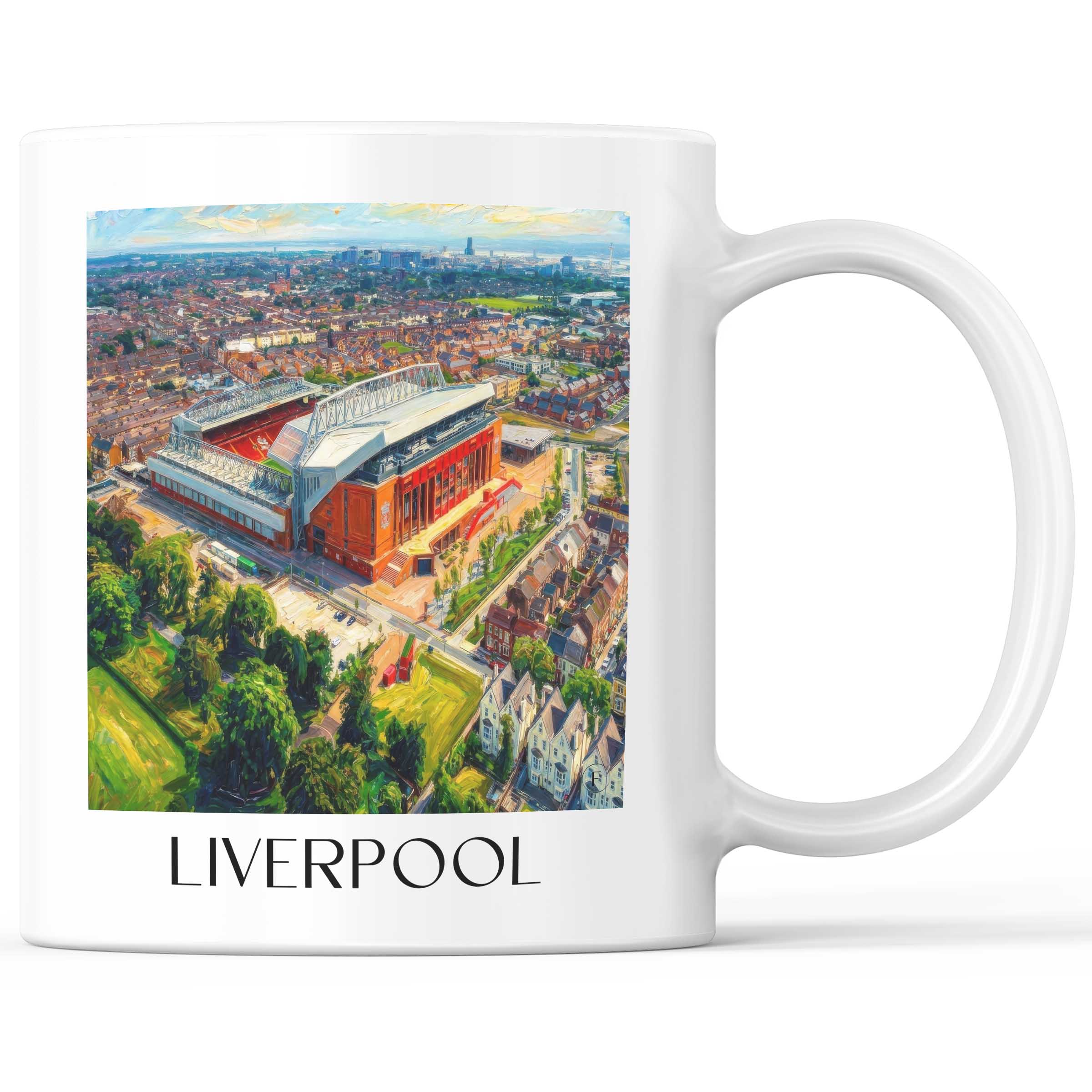 Liverpool - England Becher - Kaffeetasse im Ölgemälde Stil