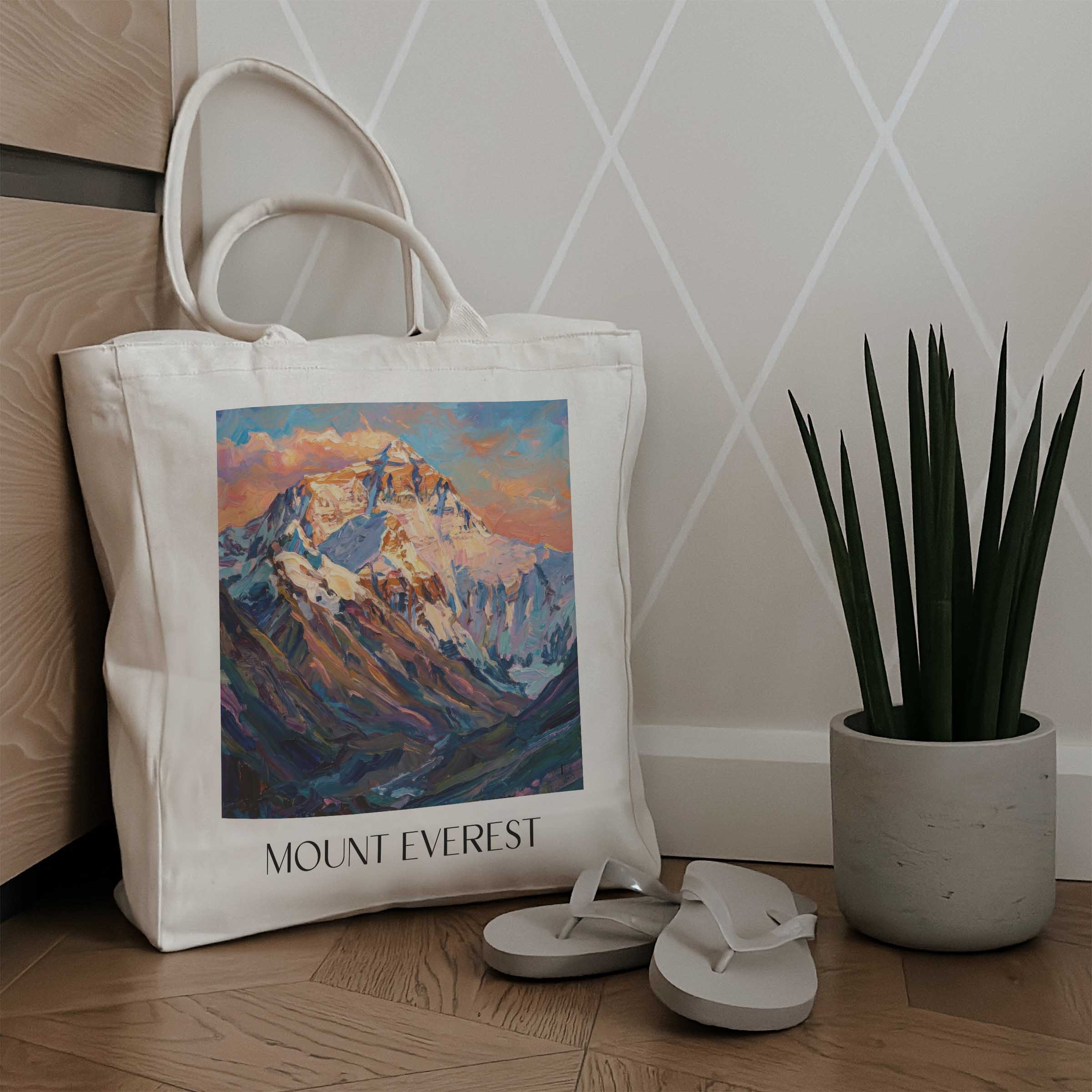 mount-everest-himalaya-einkaufstasche-oil-painting-oelgemaelde
