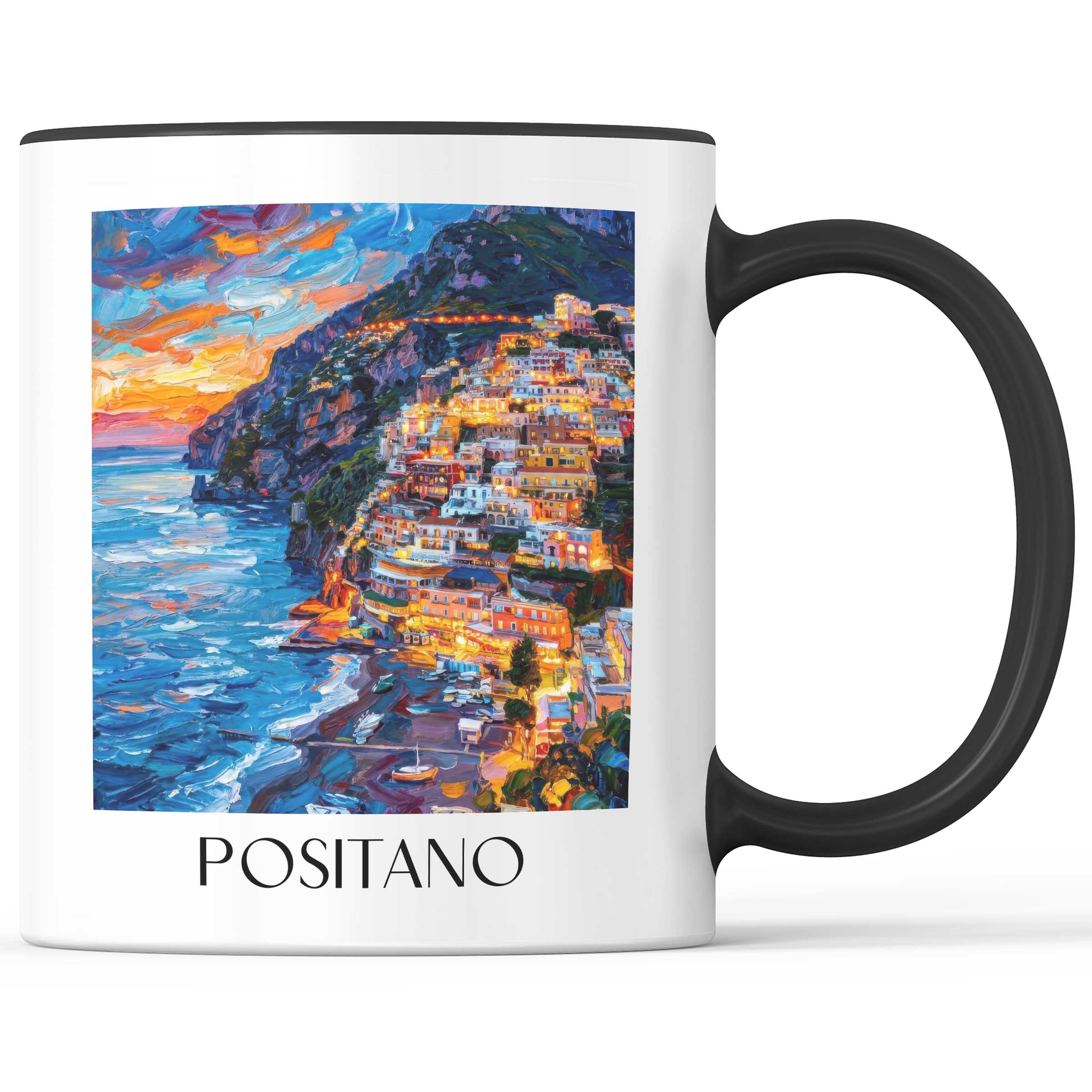 positano-amalfi-küste-italien-kaffeebecher-oil-painting-oelgemaelde