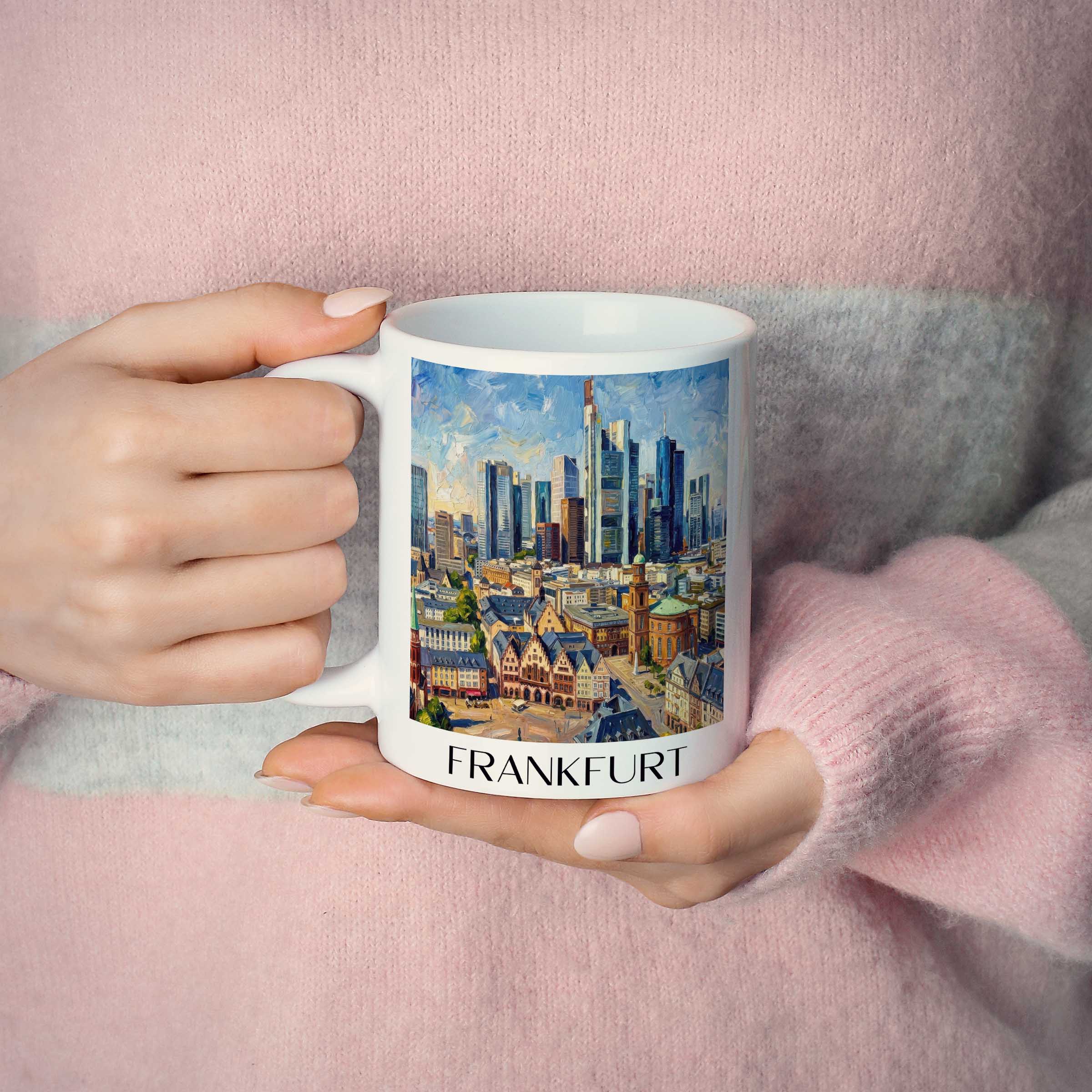 frankfurt-deutschland-kaffeebecher-oil-painting-oelgemaelde