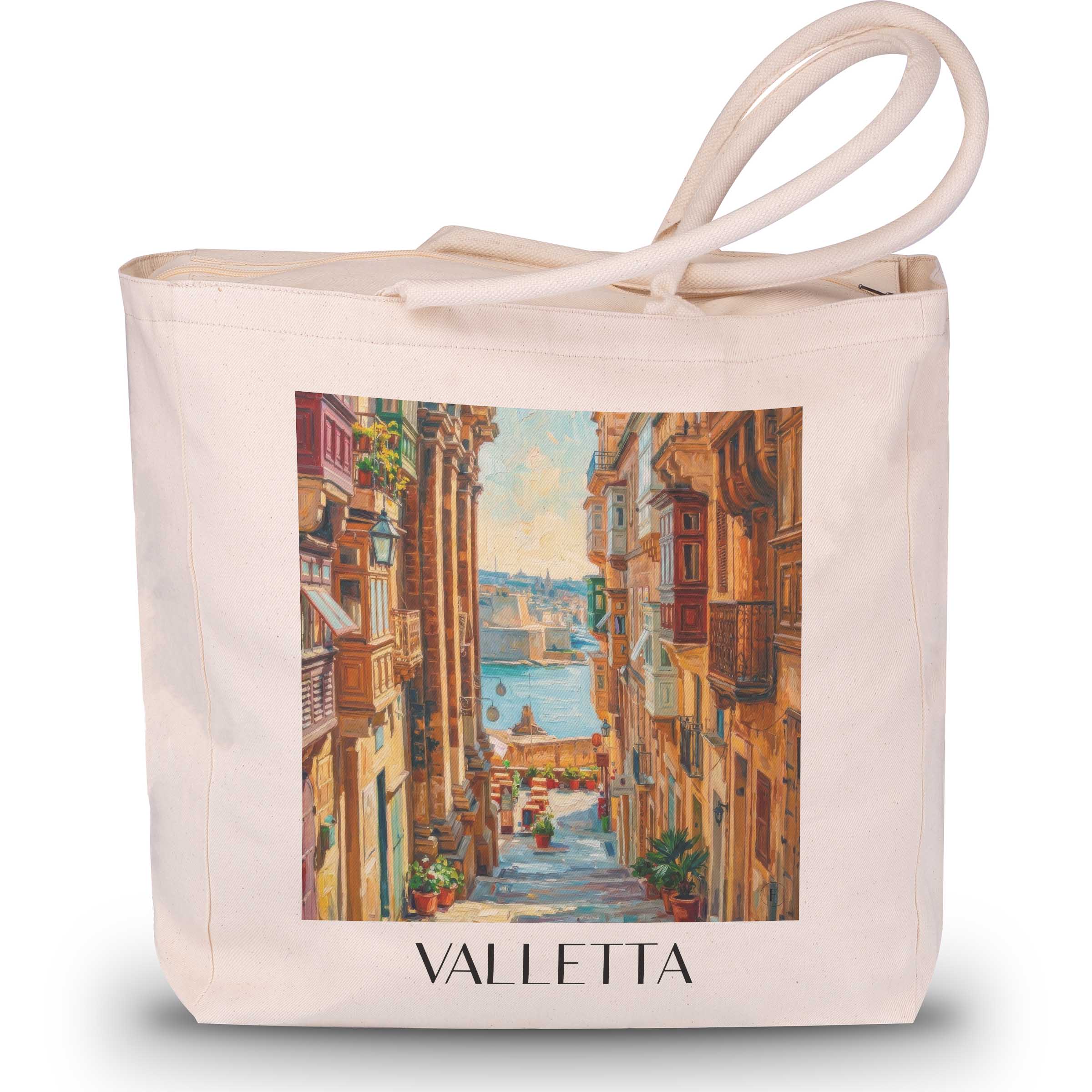 valletta-malta-einkaufstasche-oil-painting-oelgemaelde