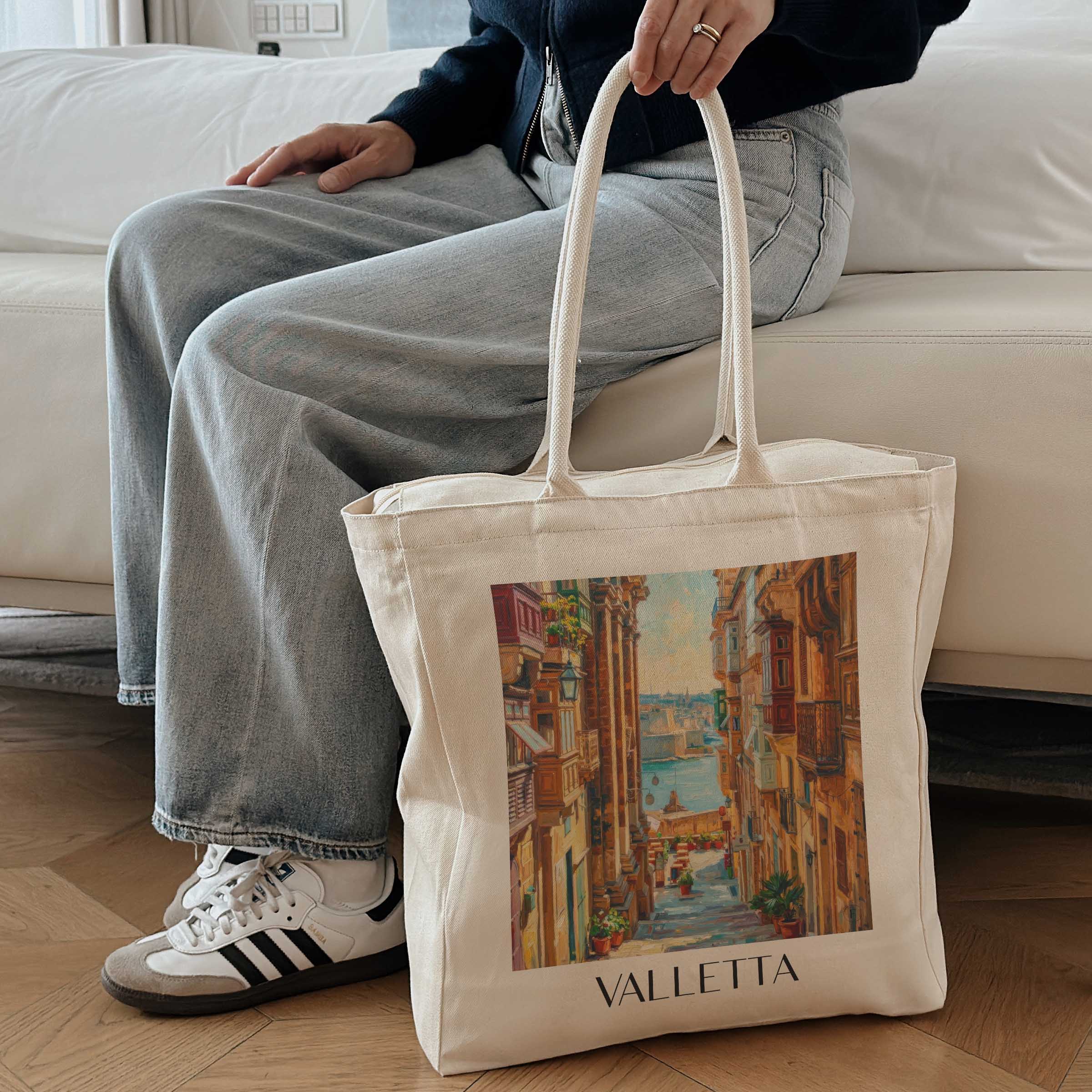 valletta-malta-einkaufstasche-oil-painting-oelgemaelde