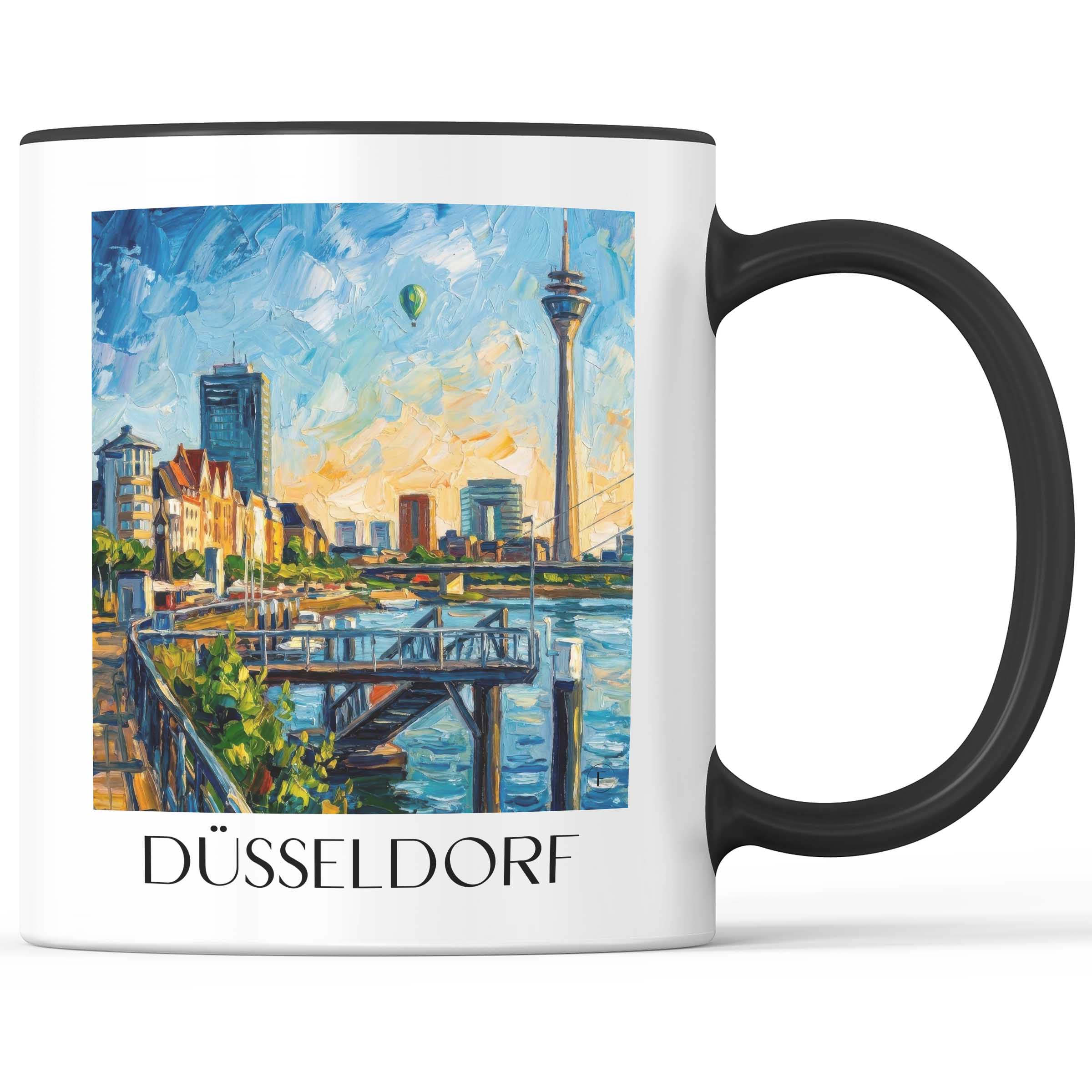 düsseldorf-deutschland-kaffeebecher-oil-painting-oelgemaelde