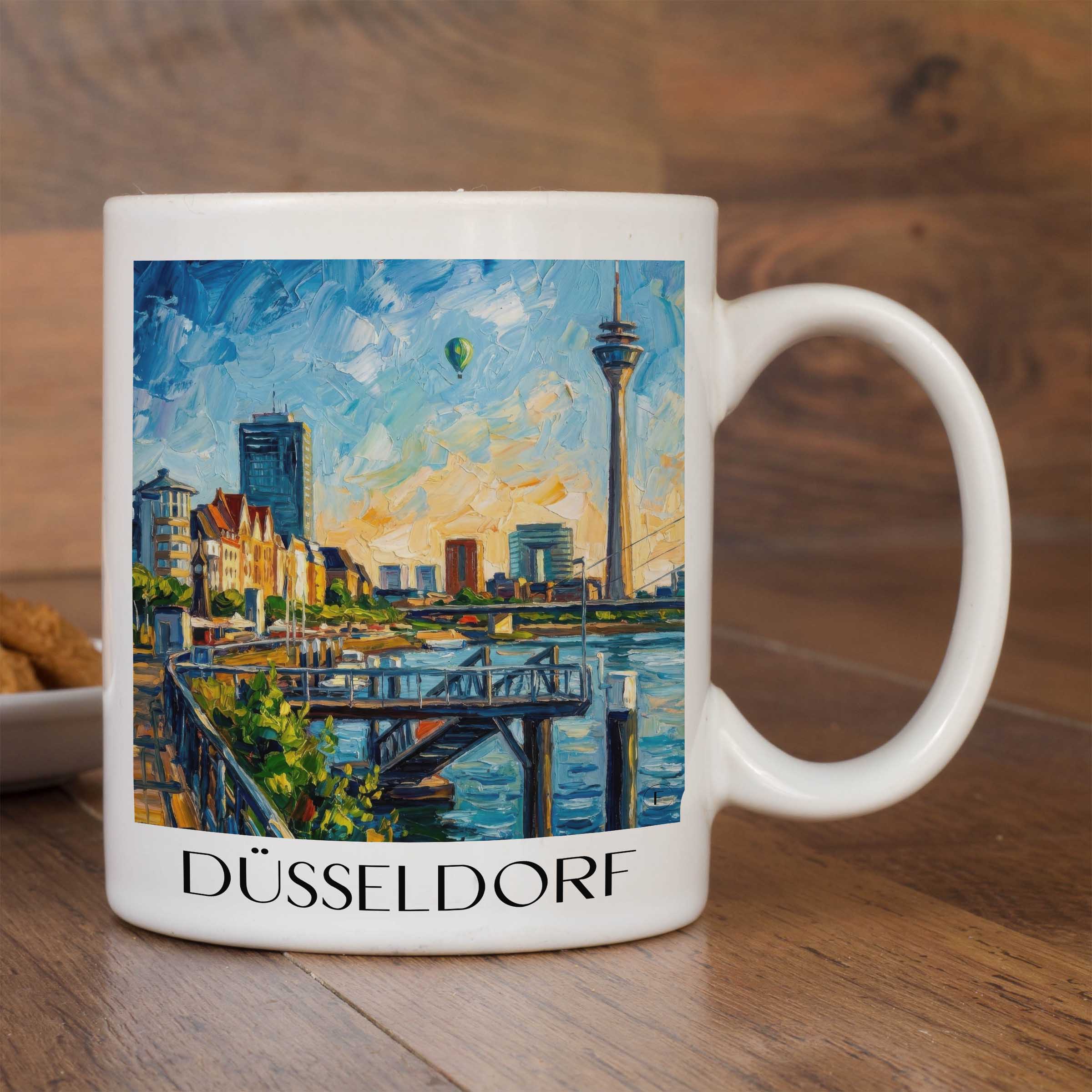 düsseldorf-deutschland-kaffeebecher-oil-painting-oelgemaelde