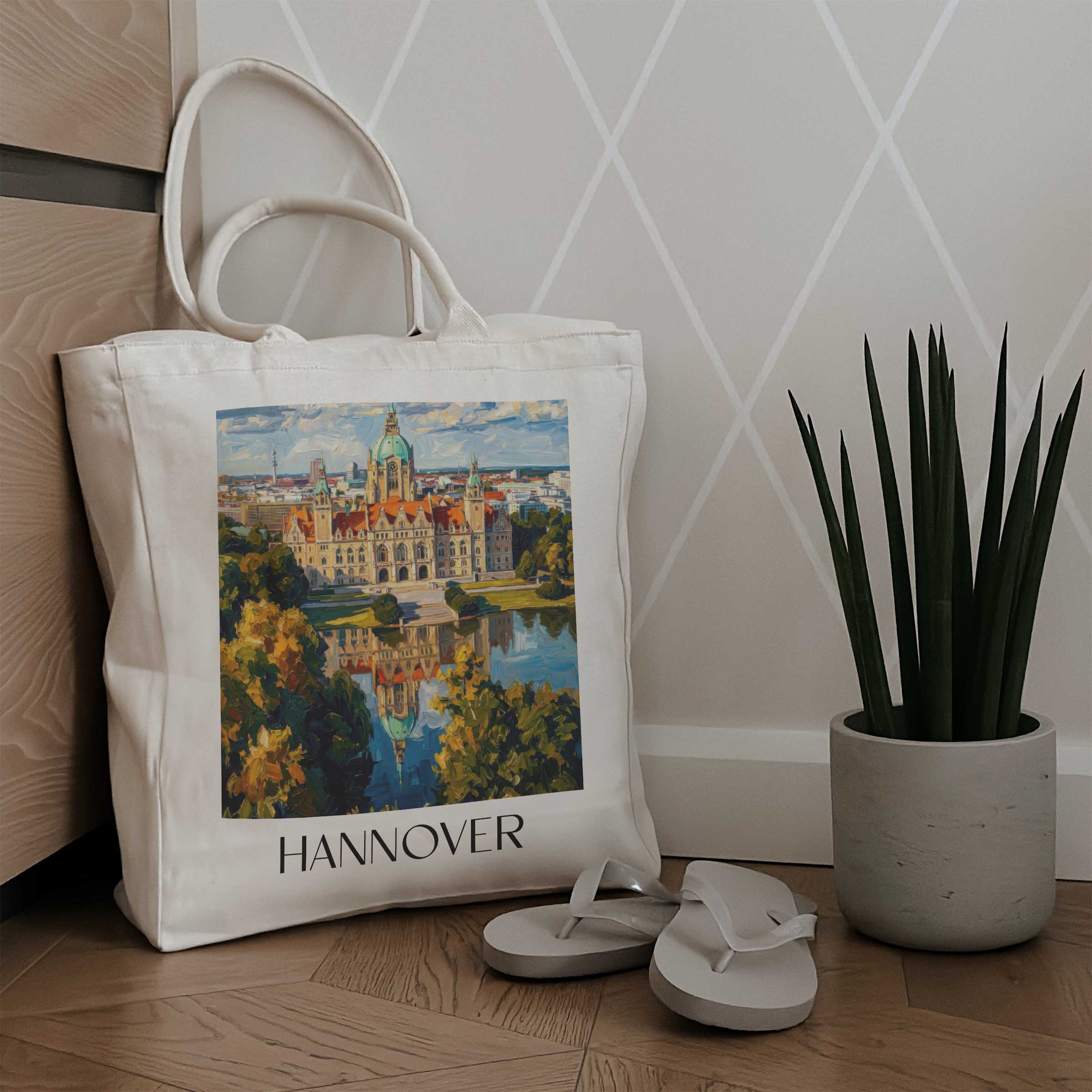 hannover-deutschland-einkaufstasche-oil-painting-oelgemaelde