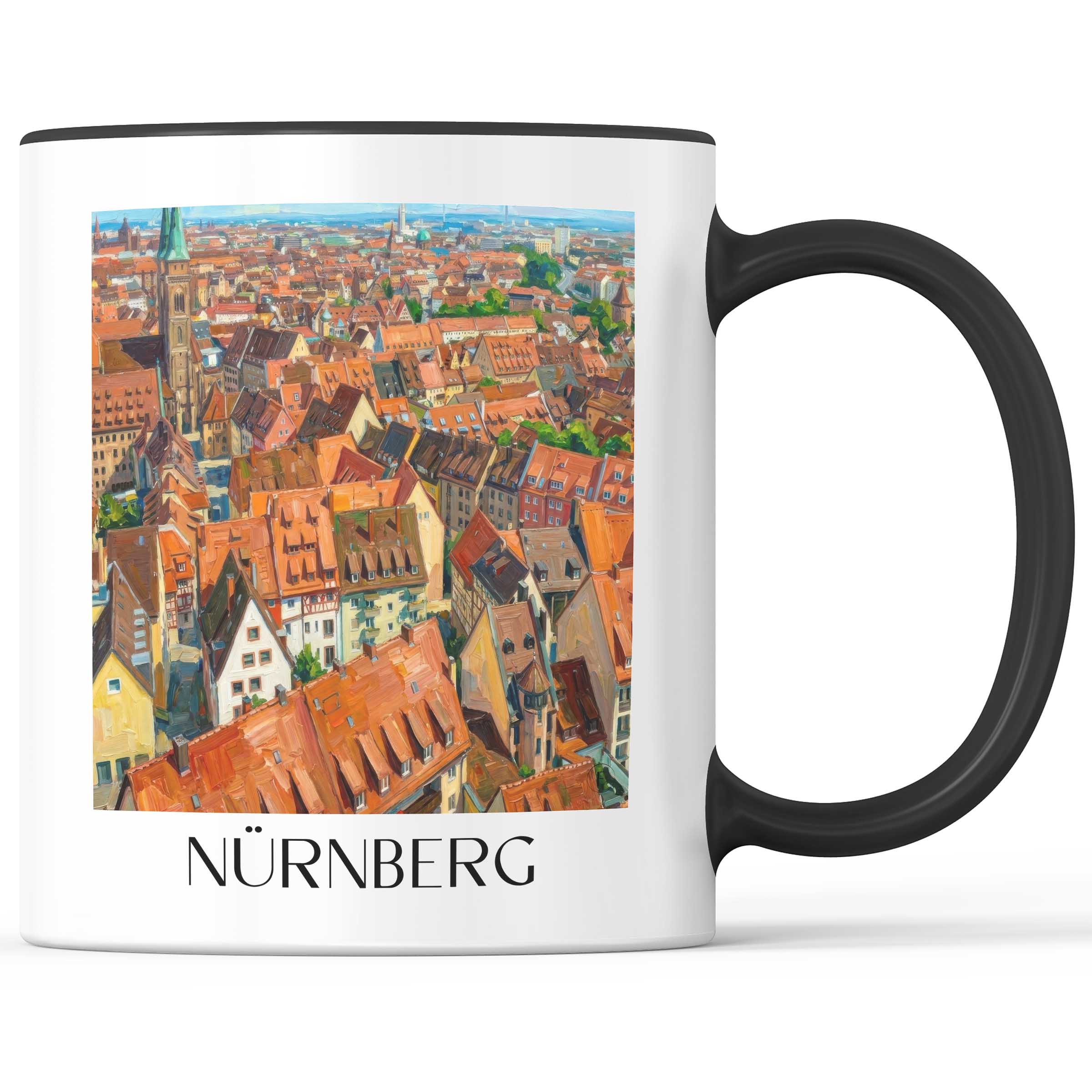 nürnberg-deutschland-kaffeebecher-oil-painting-oelgemaelde