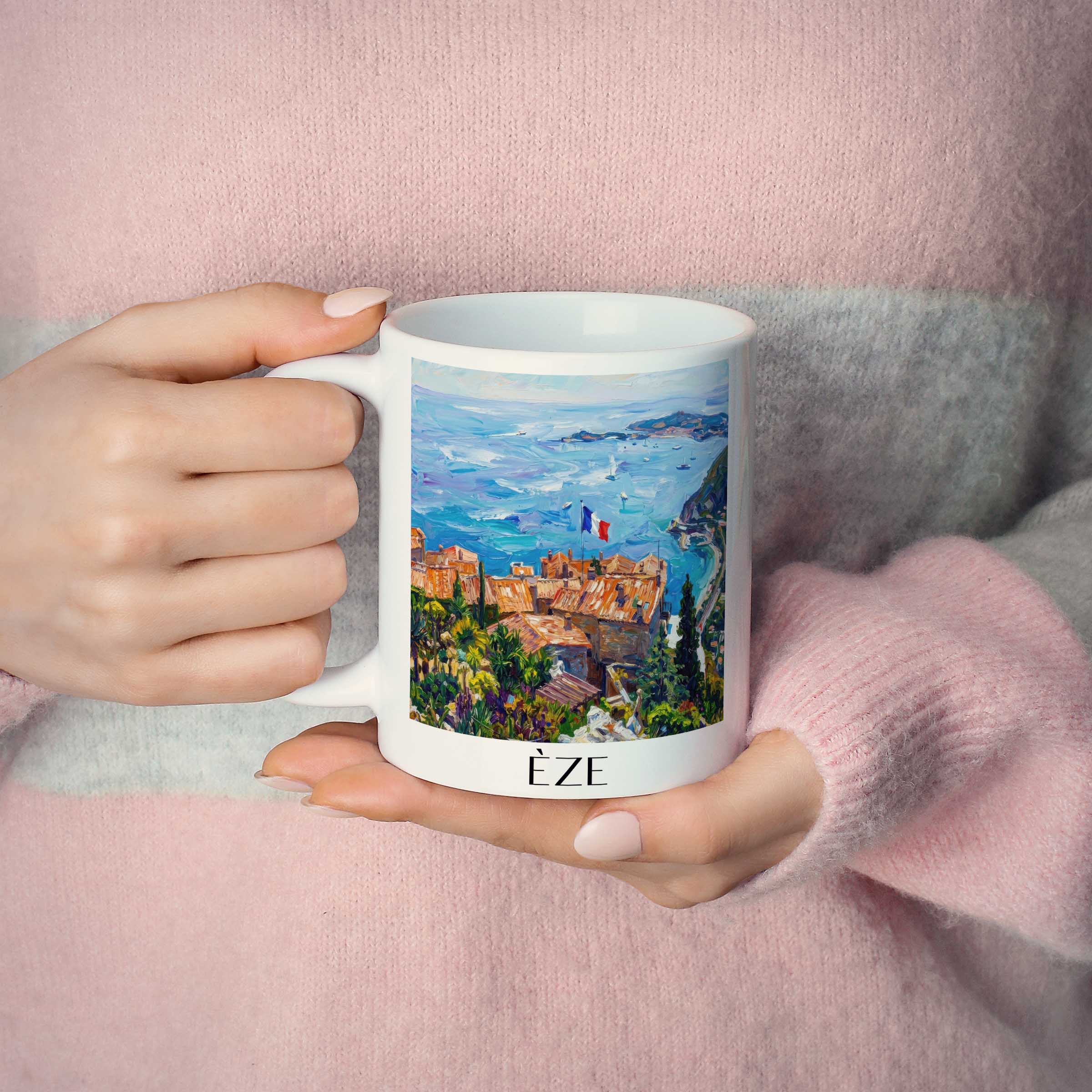 èze-frankreich-kaffeebecher-oil-painting-oelgemaelde