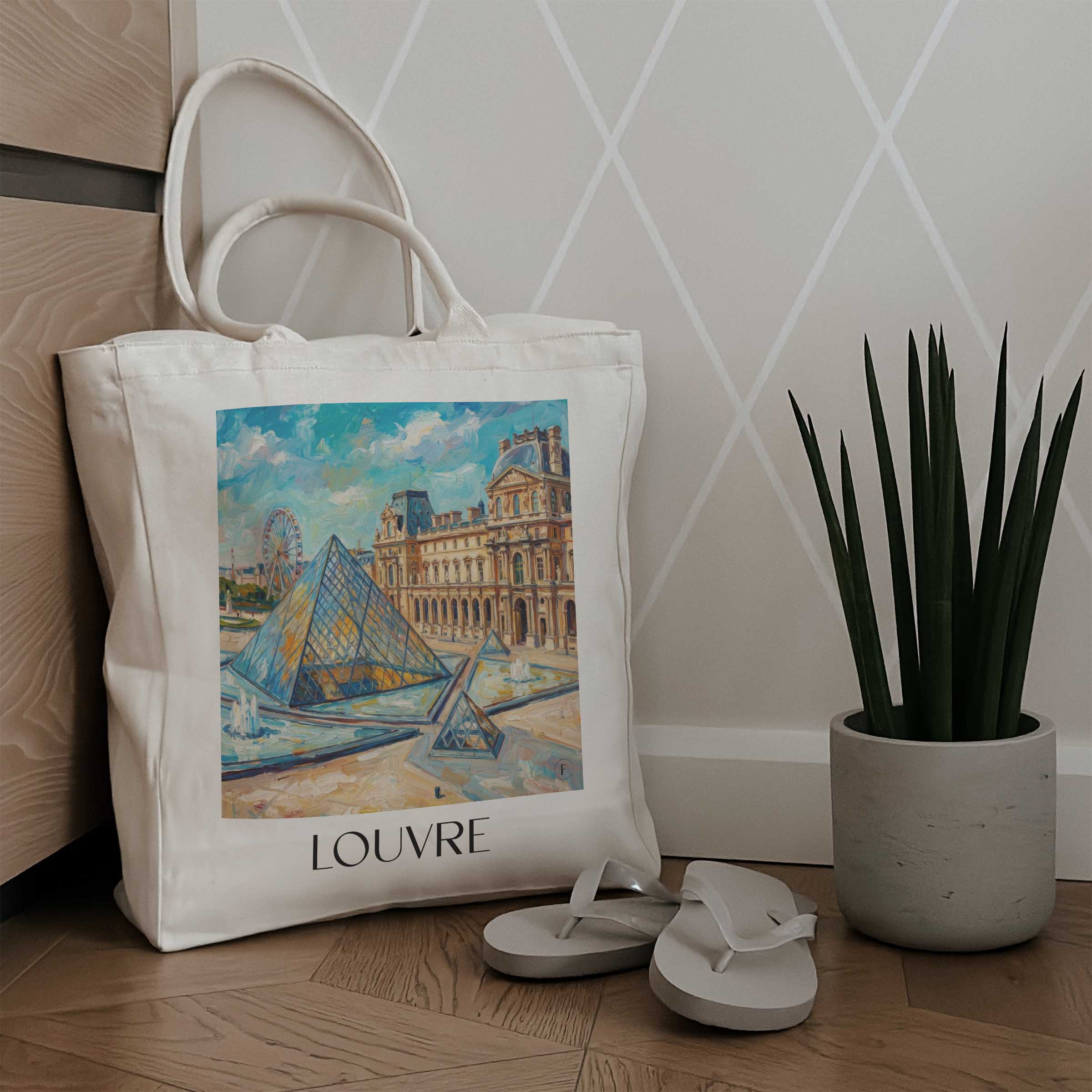 louvre-paris-frankreich-einkaufstasche-oil-painting-oelgemaelde