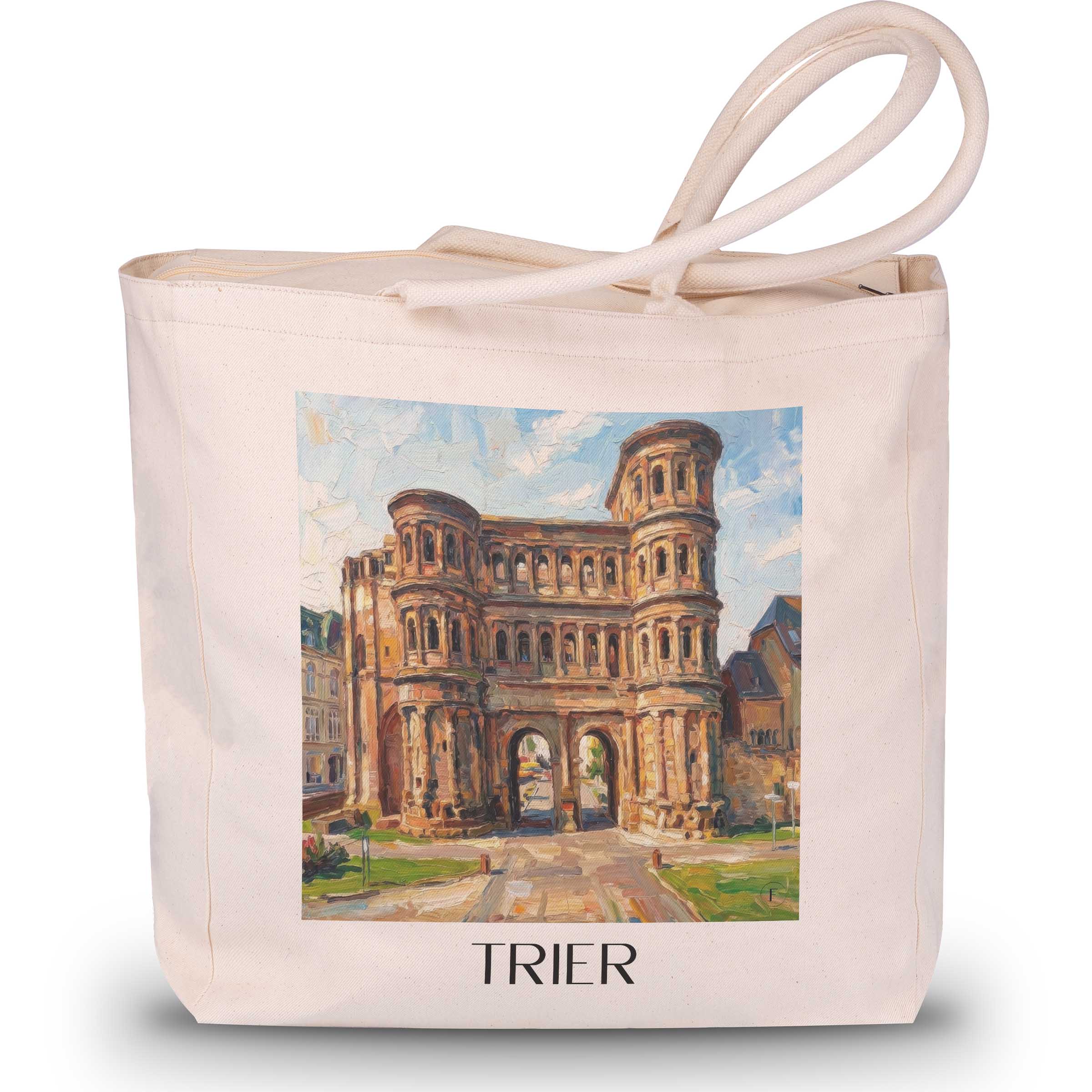 Trier - Deutschland Tote Bag - Einkaufstasche im Ölgemälde Stil