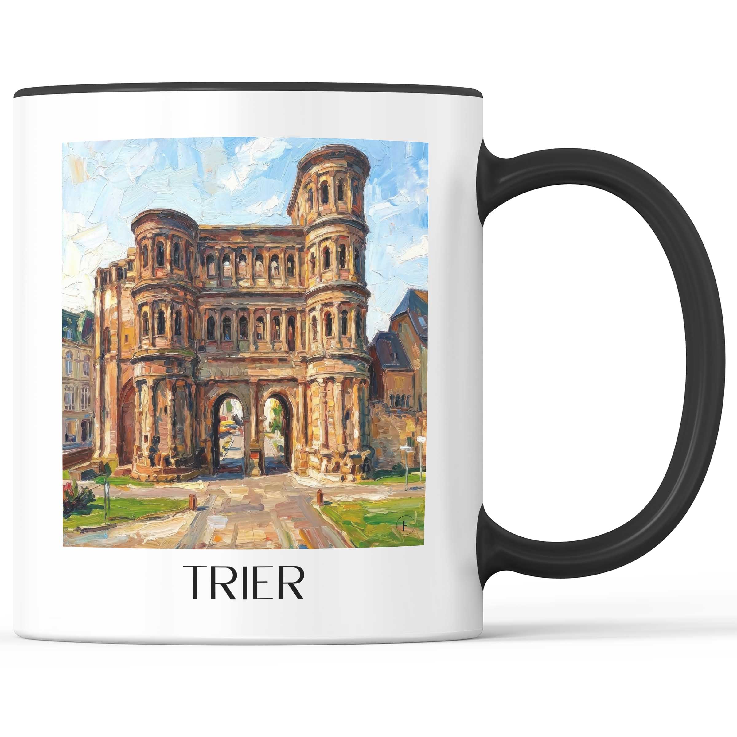 Trier - Deutschland Becher - Kaffeetasse im Ölgemälde Stil
