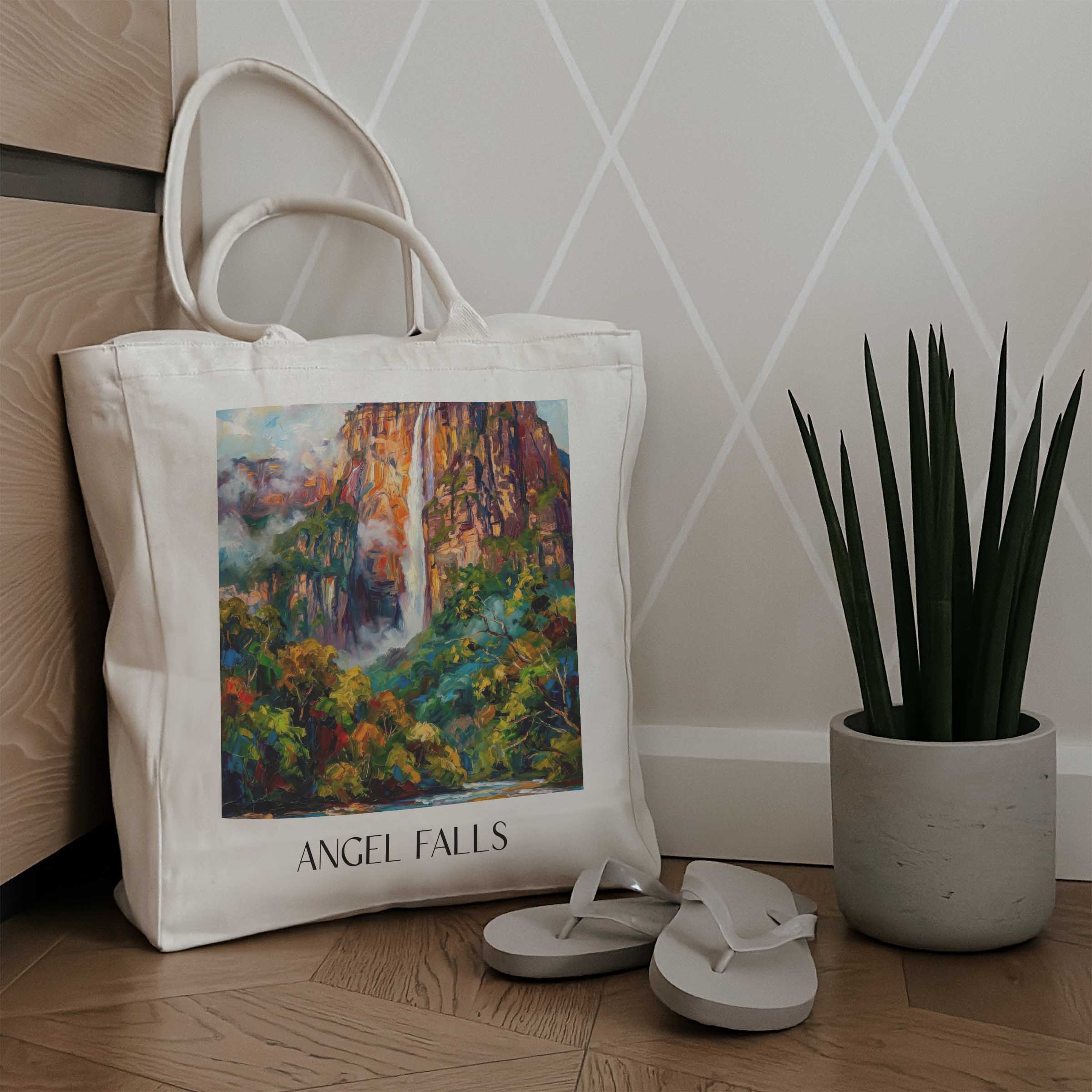 angel-falls-venezuela-einkaufstasche-oil-painting-oelgemaelde