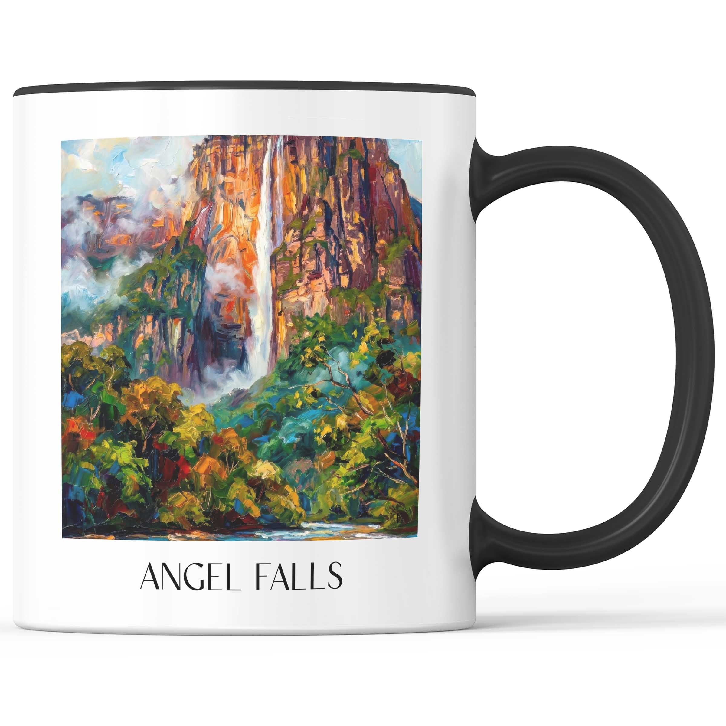 Angel Falls - Venezuela Becher - Kaffeetasse im Ölgemälde Stil