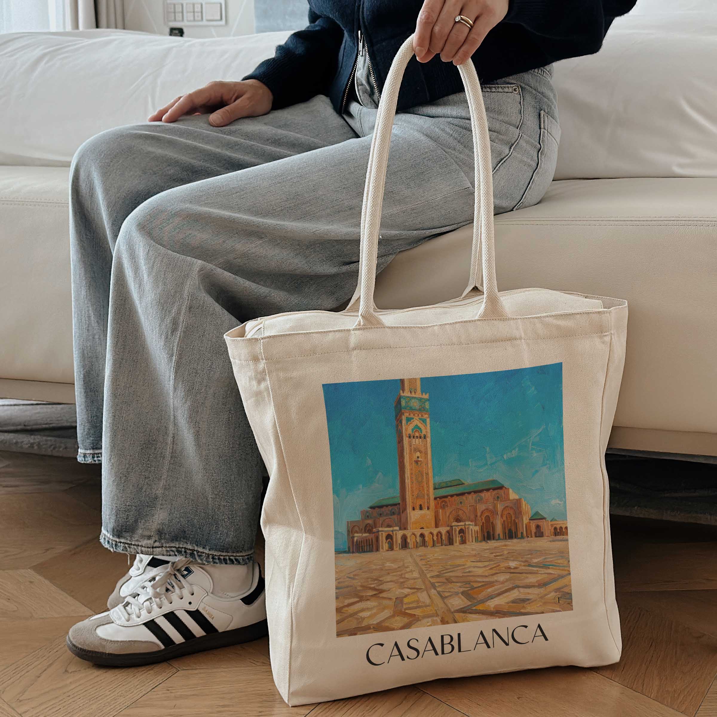 casablanca-marokko-einkaufstasche-oil-painting-oelgemaelde