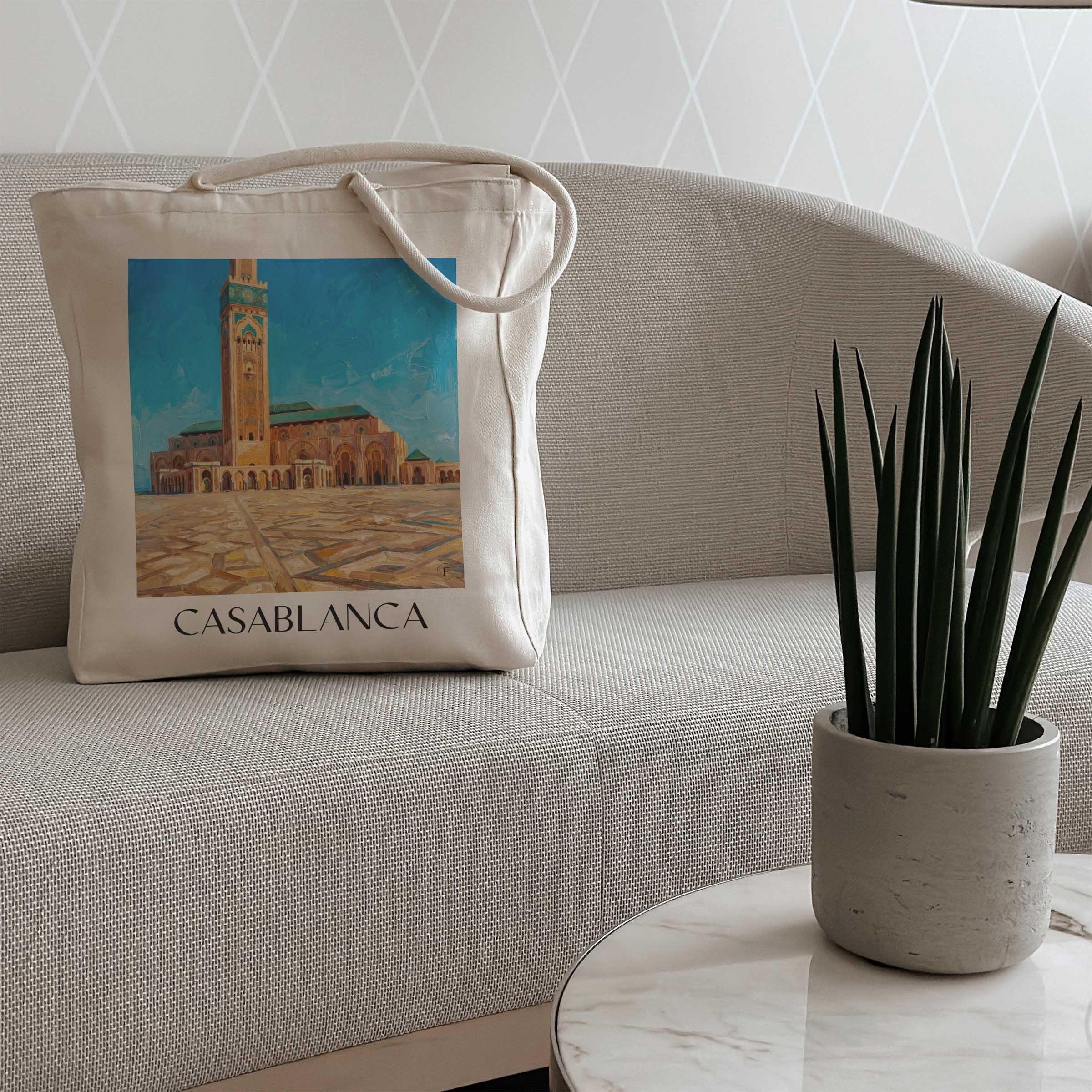 casablanca-marokko-einkaufstasche-oil-painting-oelgemaelde