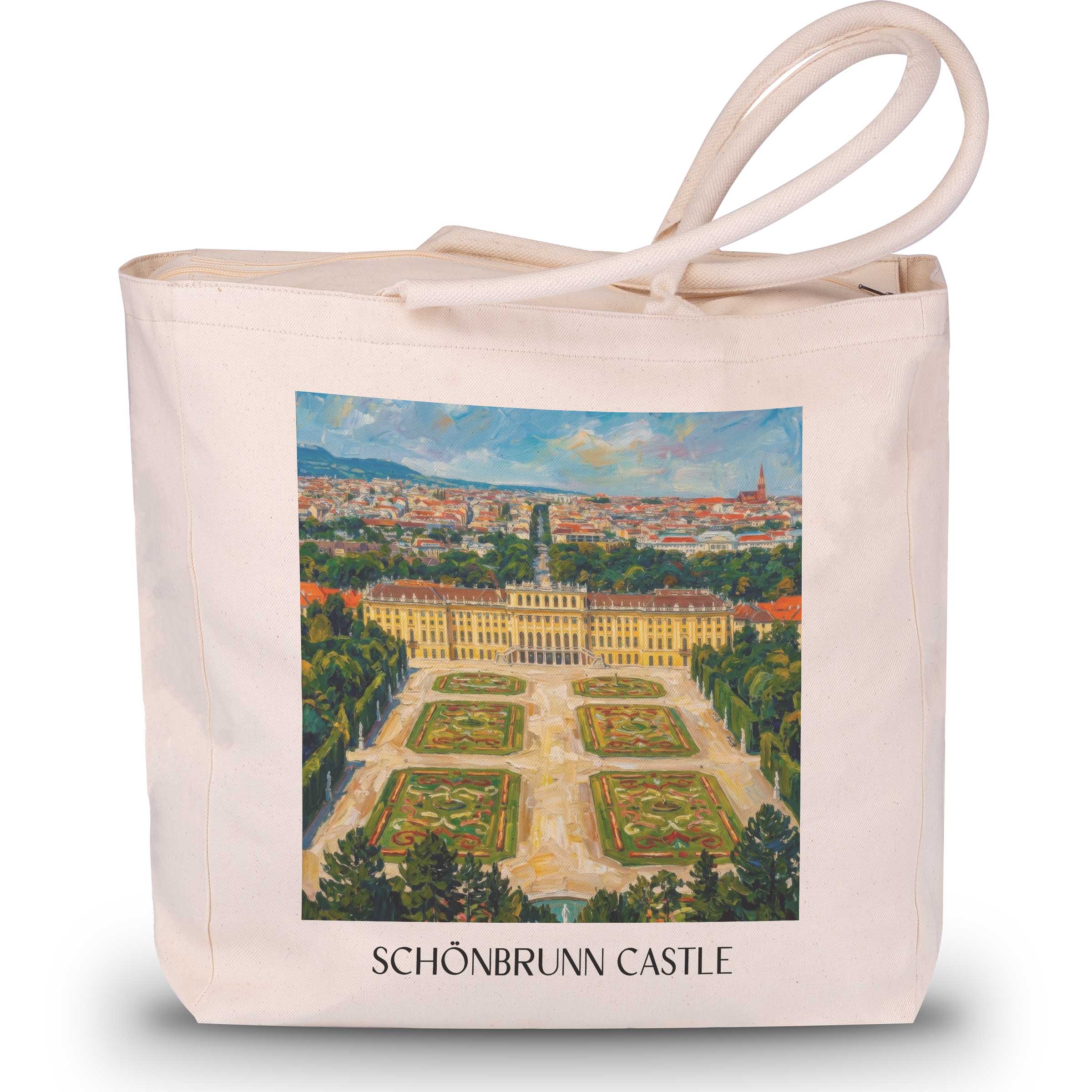 Schloss Schönbrunn Shopping Tasche - Wien - Österreich Tote Bag - Einkaufstasche im Ölgemälde Stil
