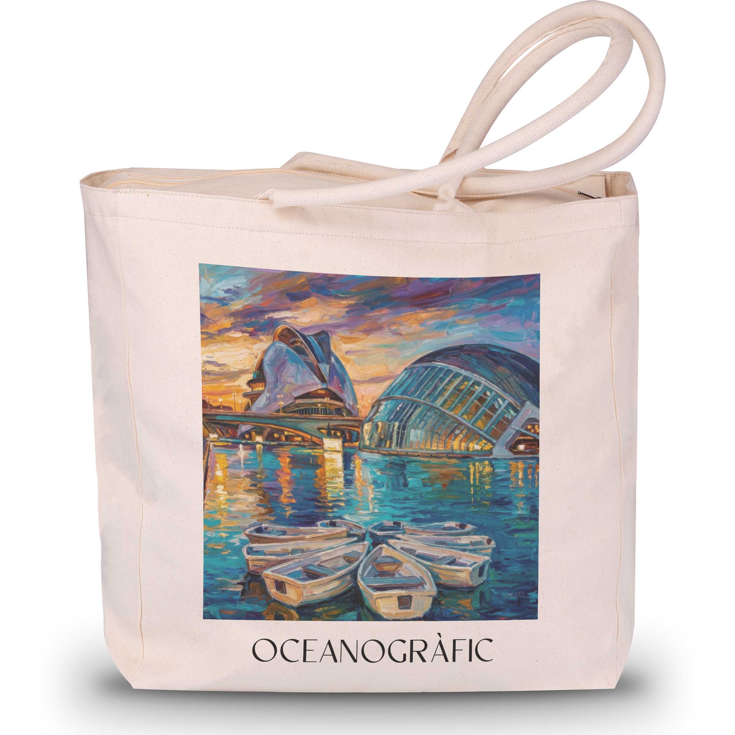 oceanogràfic-(valencia)-valencia-spanien-einkaufstasche-oil-painting-oelgemaelde