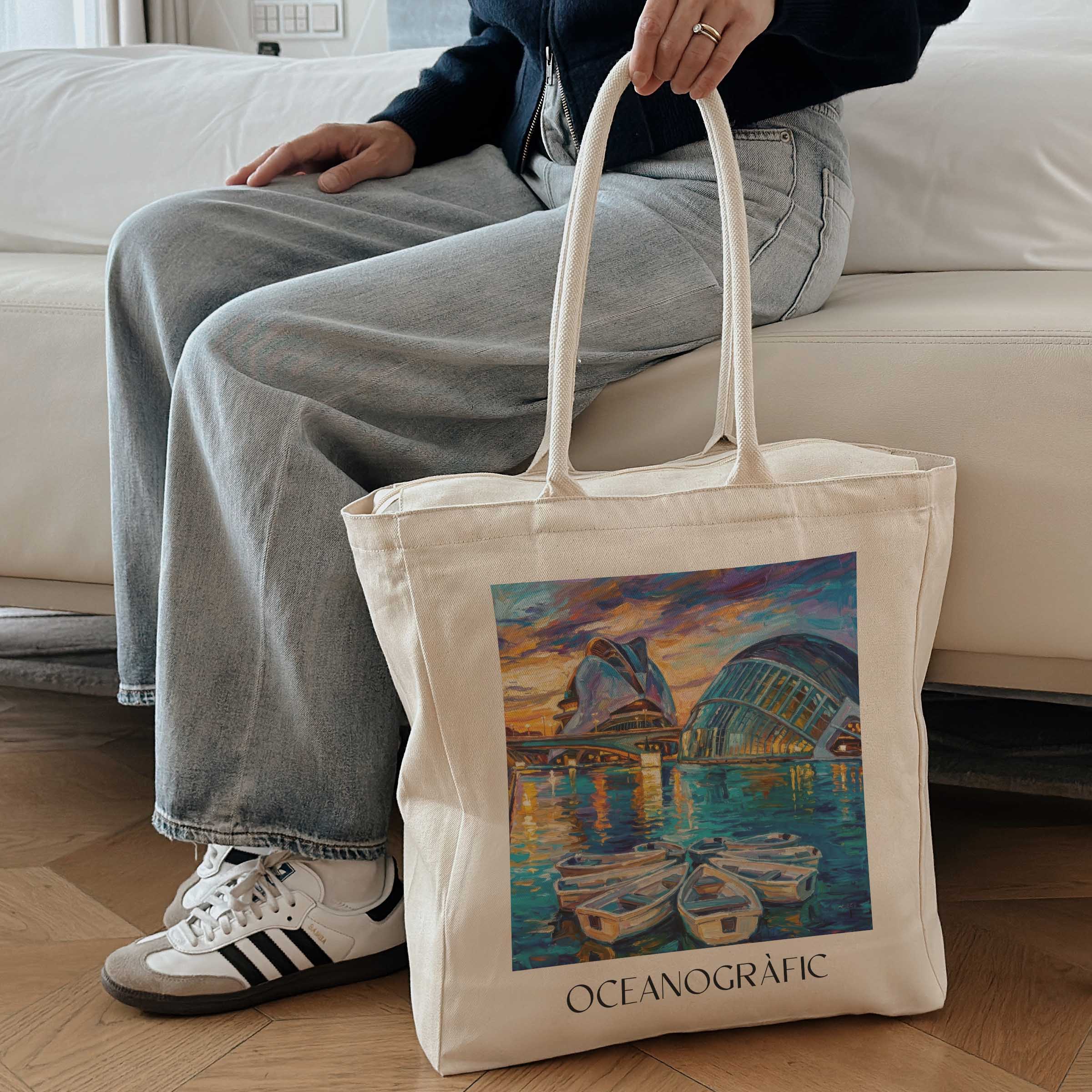 oceanogràfic-(valencia)-valencia-spanien-einkaufstasche-oil-painting-oelgemaelde