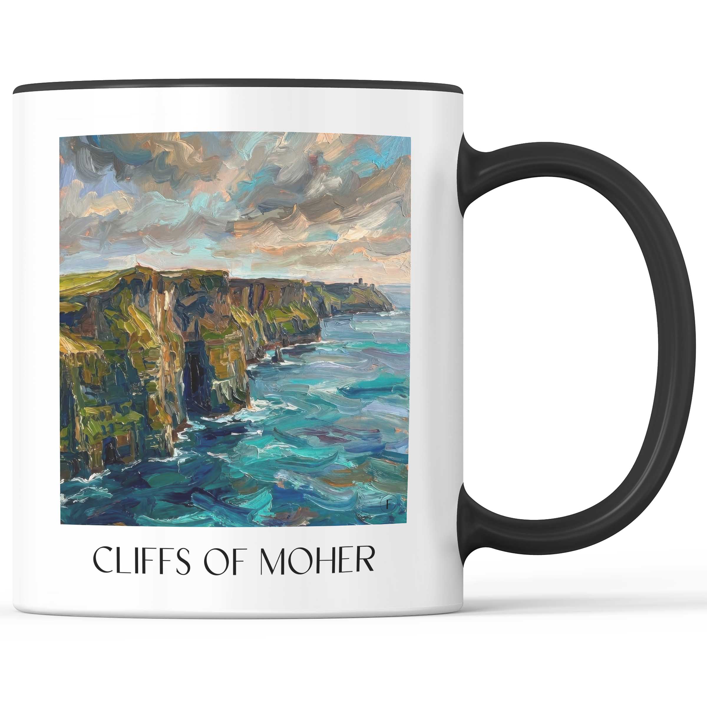 Cliffs of Moher Kaffeebecher - Irland - Irland Becher - Kaffeetasse im Ölgemälde Stil