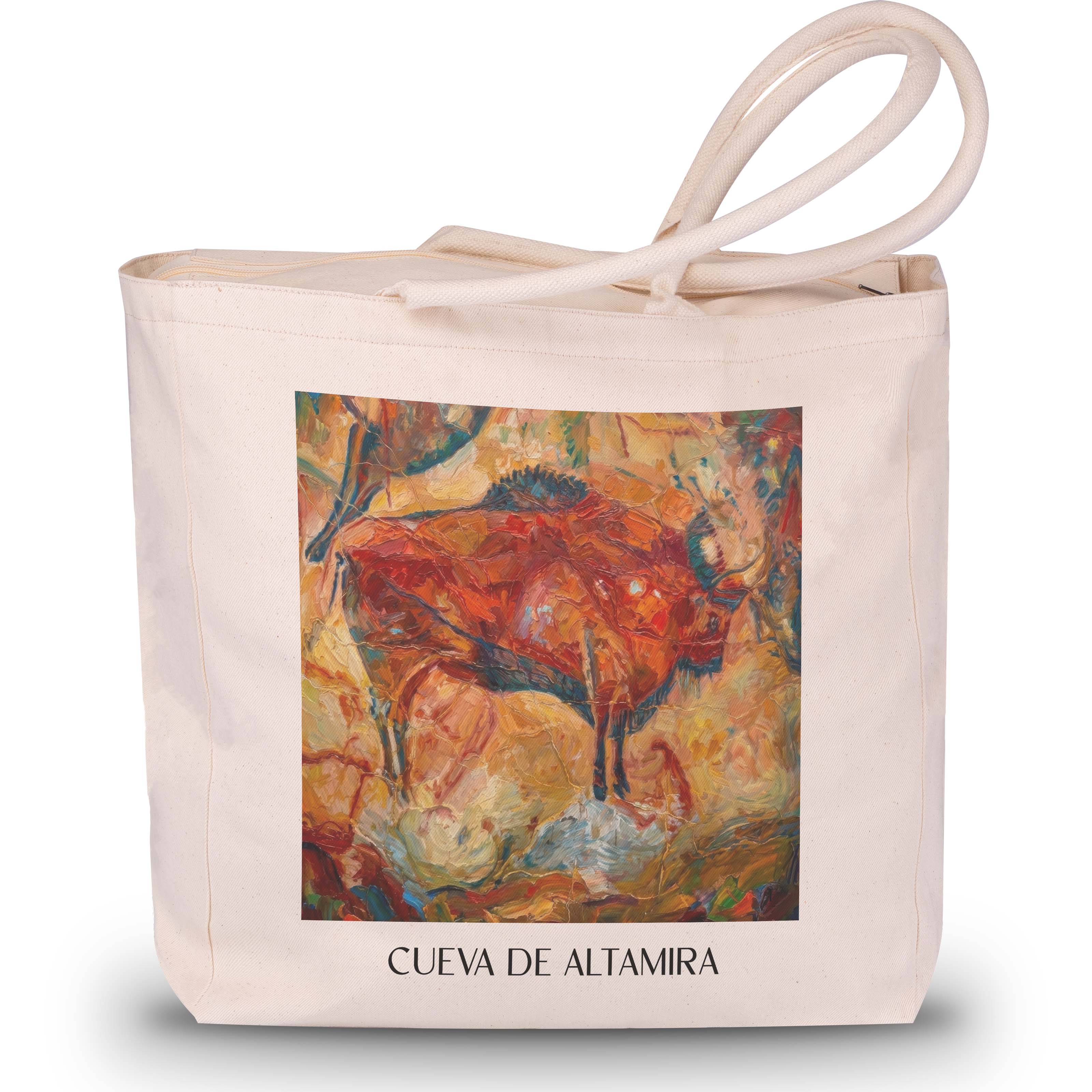 cueva-de-altamira-spanien-spanien-einkaufstasche-oil-painting-oelgemaelde