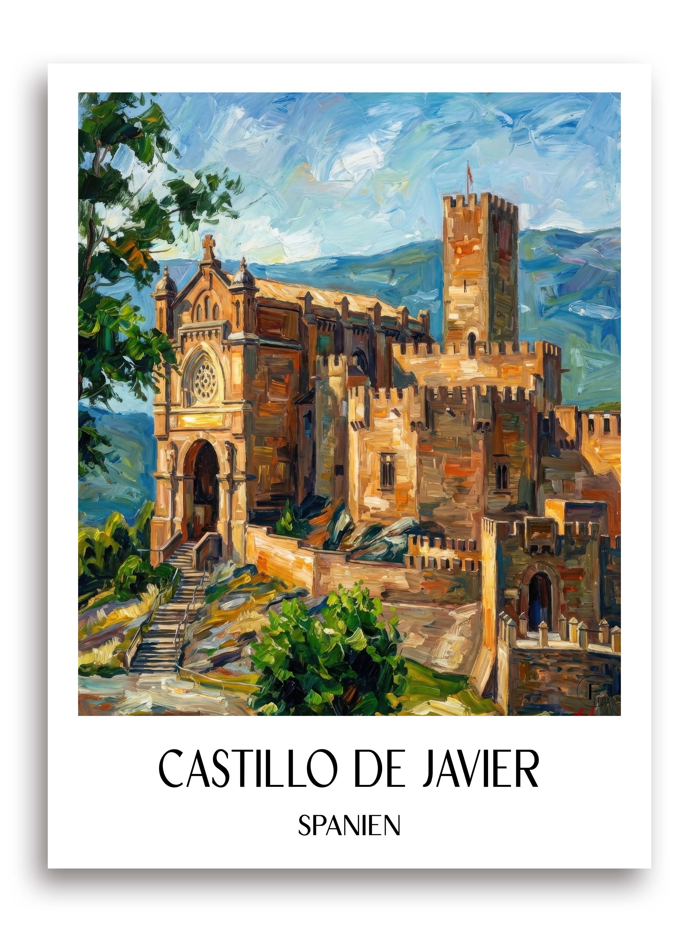 castillo-de-javier-spanien-spanien-poster-oil-painting-oelgemaelde