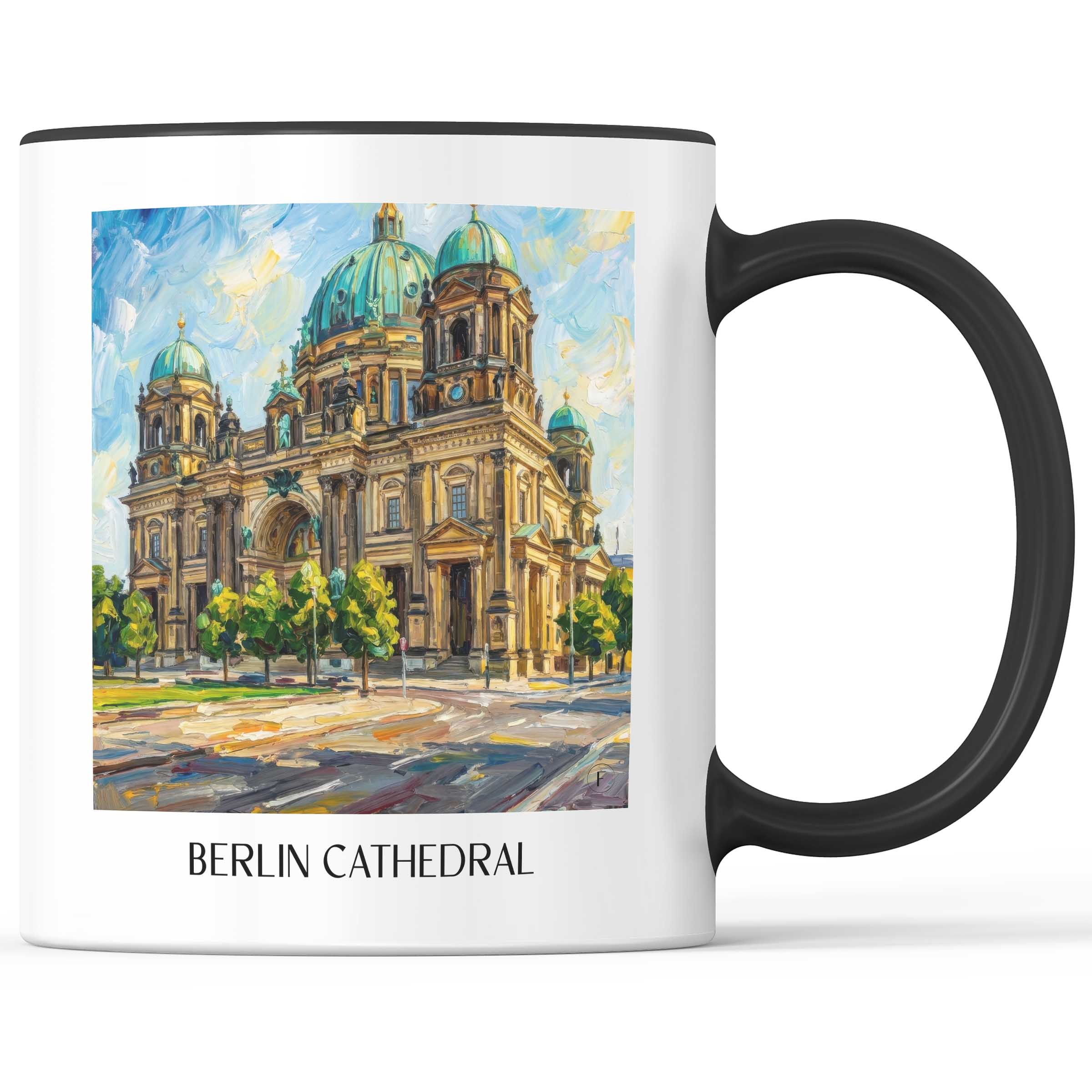 Berliner Dom Kaffeebecher - Berlin - Deutschland Becher - Kaffeetasse im Ölgemälde Stil
