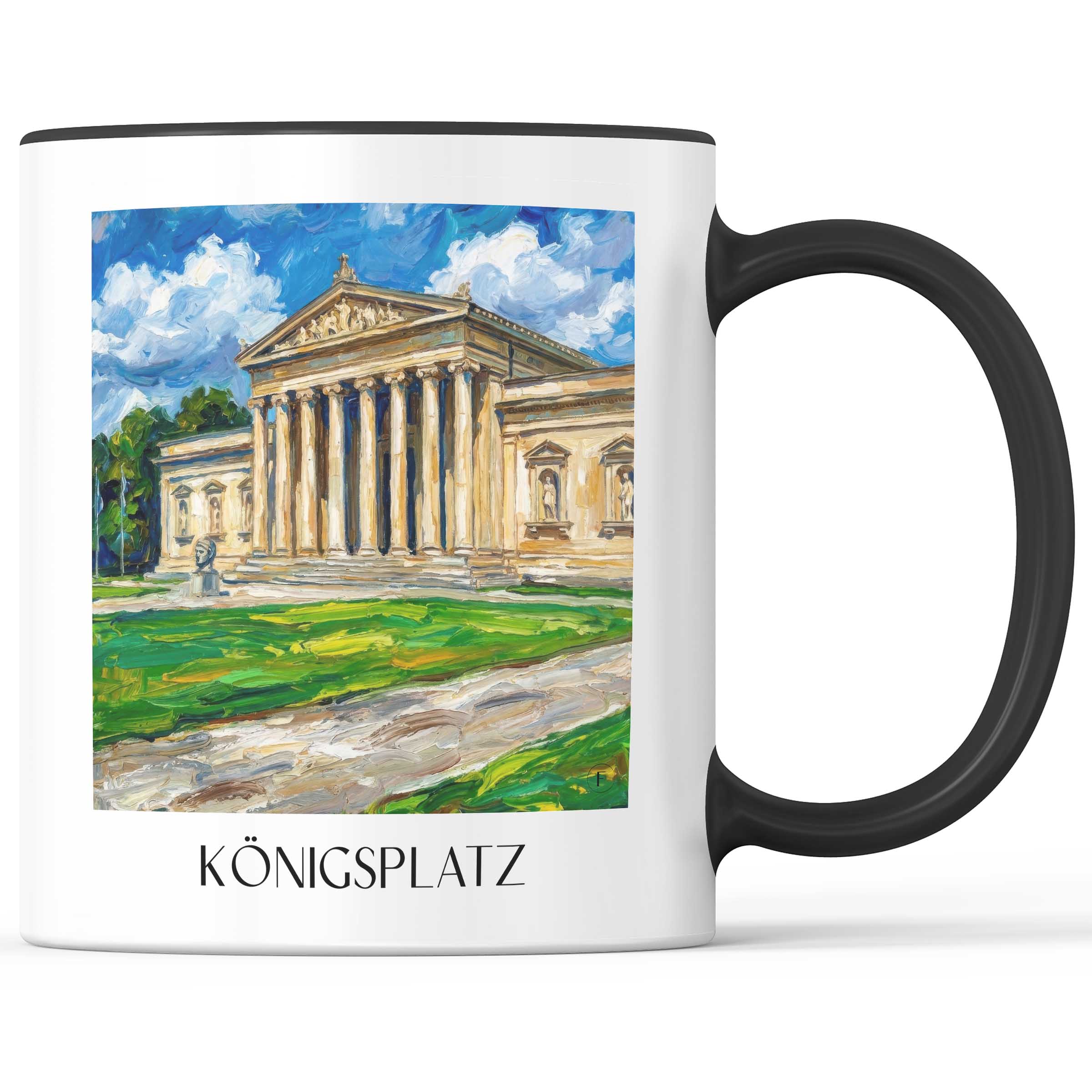königsplatz-münchen-deutschland-kaffeebecher-oil-painting-oelgemaelde