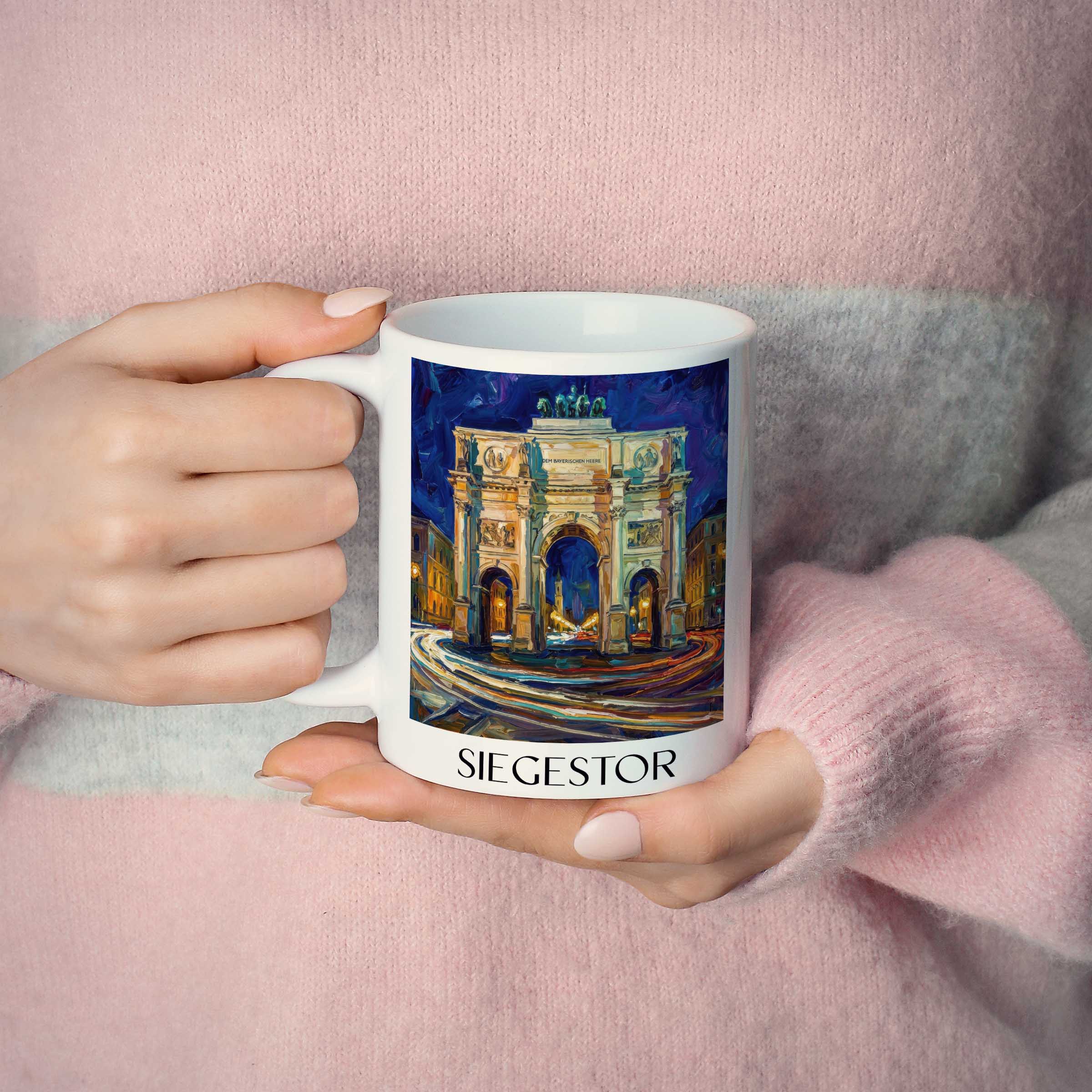 siegestor-münchen-deutschland-kaffeebecher-oil-painting-oelgemaelde