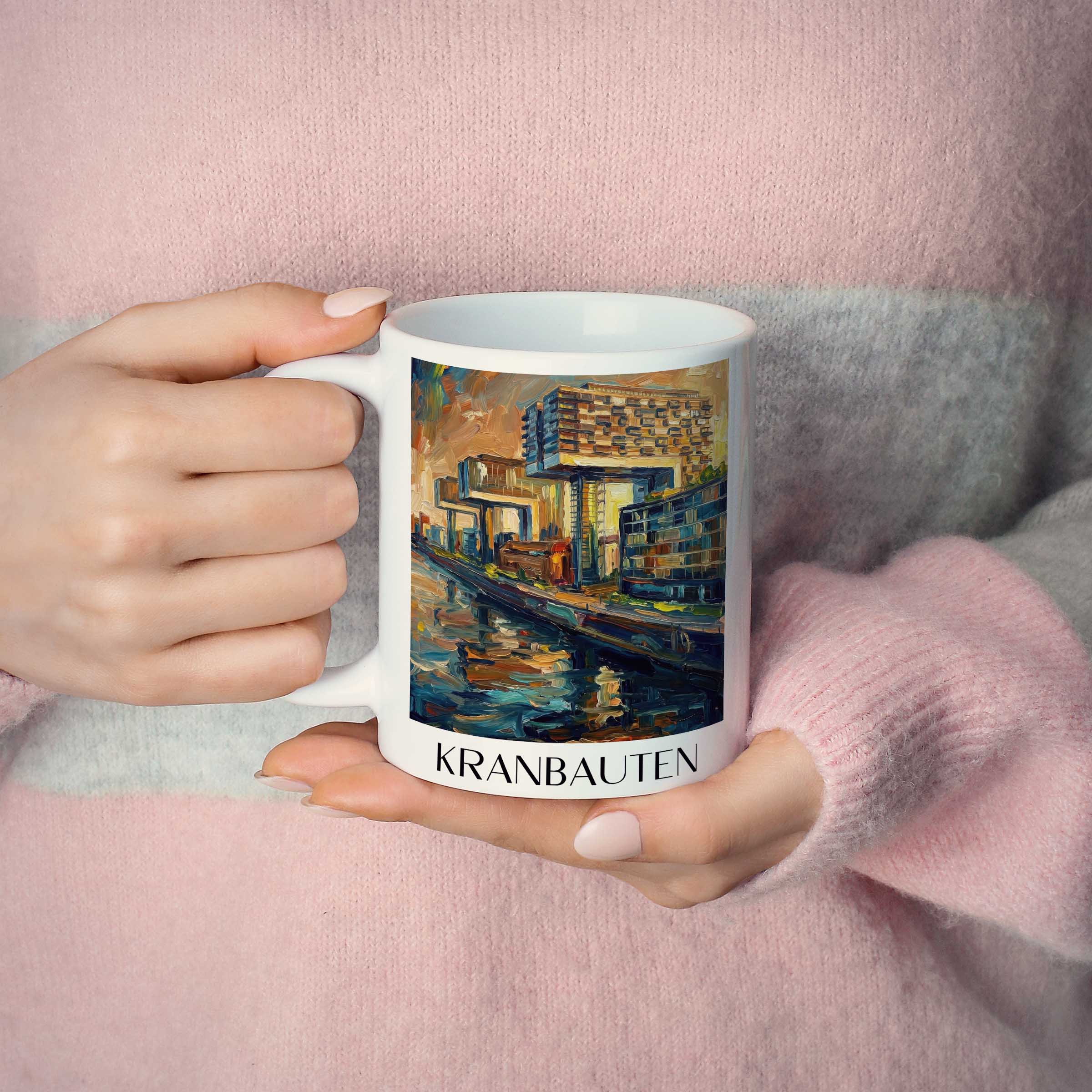 kranbauten-köln-deutschland-kaffeebecher-oil-painting-oelgemaelde