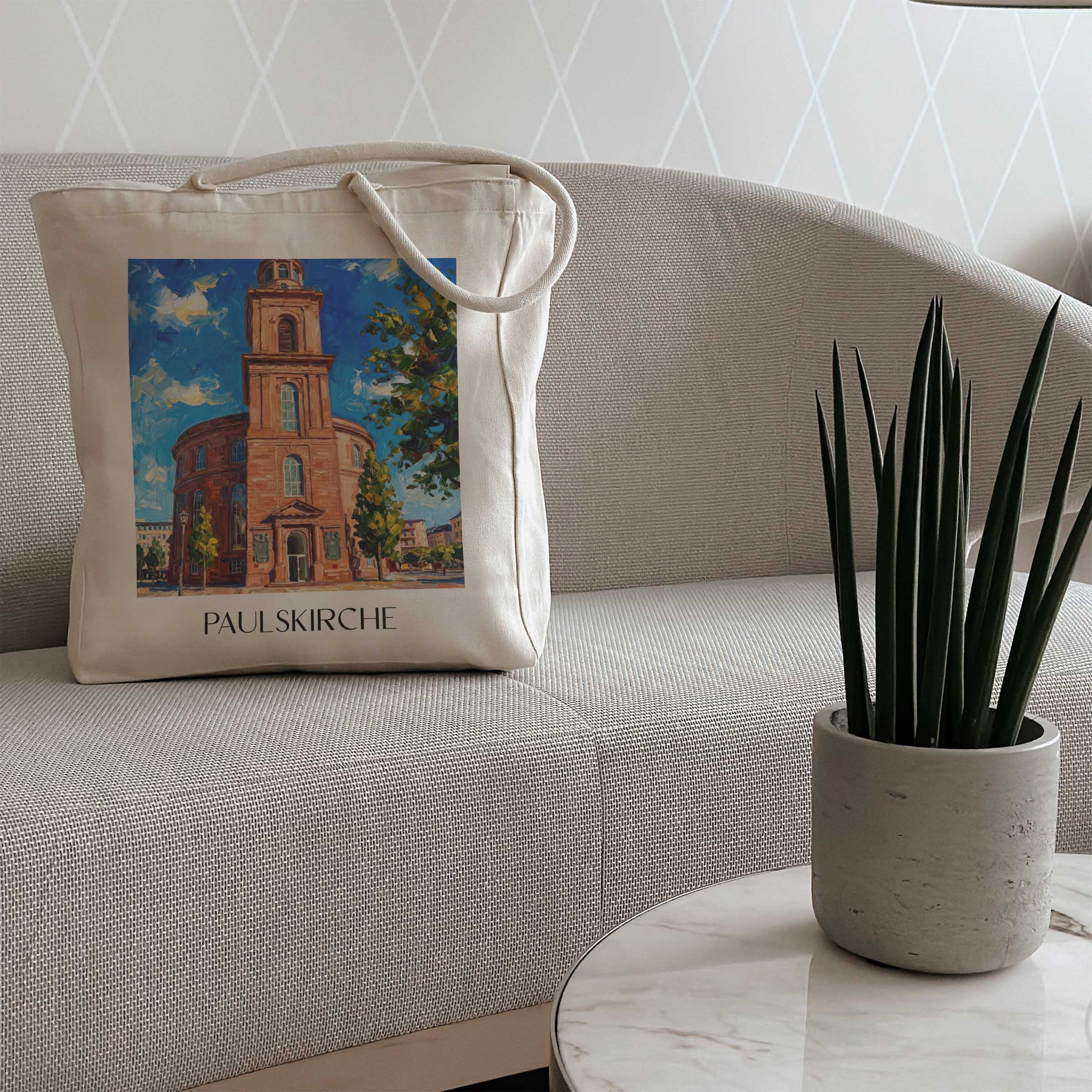 paulskirche-frankfurt-deutschland-einkaufstasche-oil-painting-oelgemaelde
