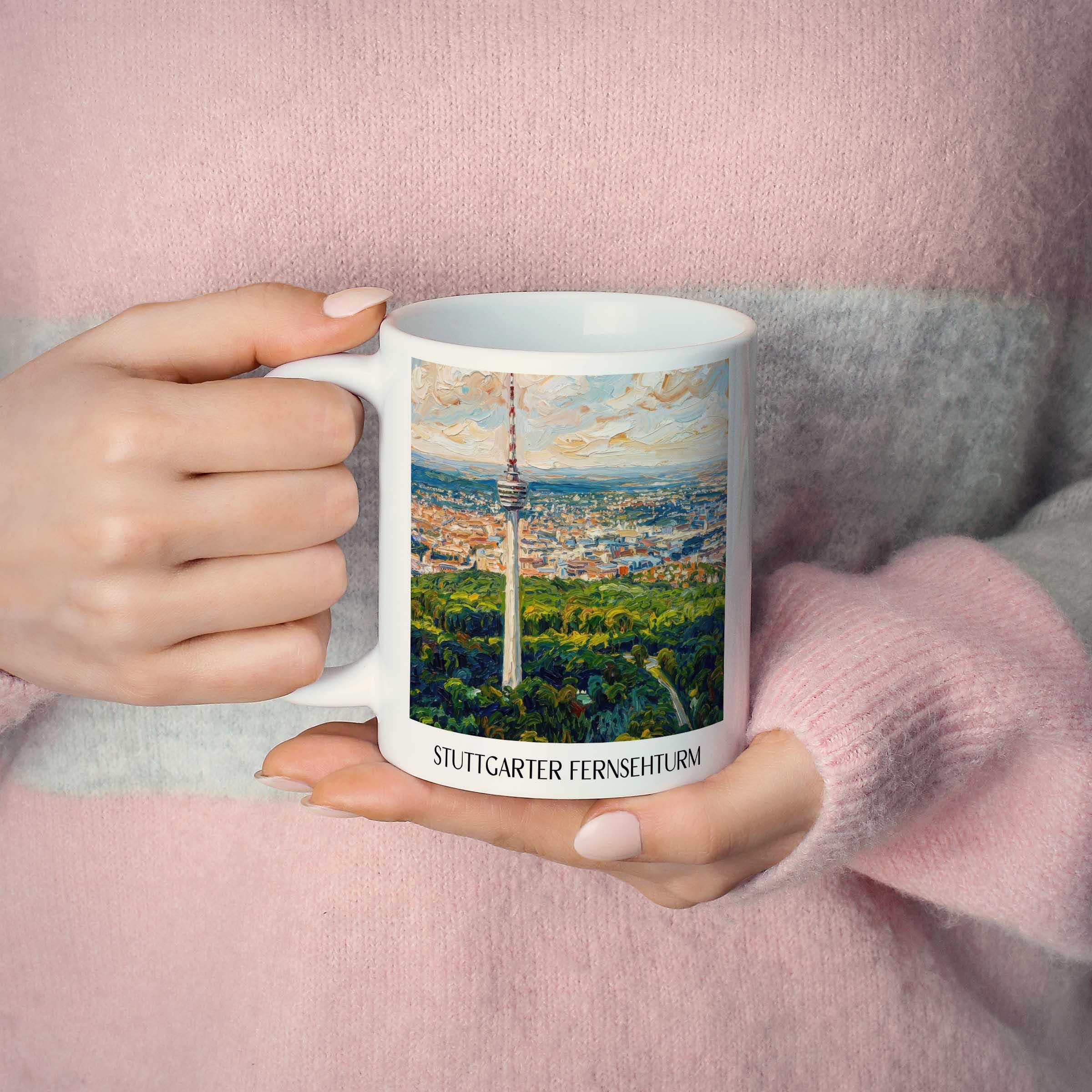 fernsehturm-stuttgart-deutschland-kaffeebecher-oil-painting-oelgemaelde